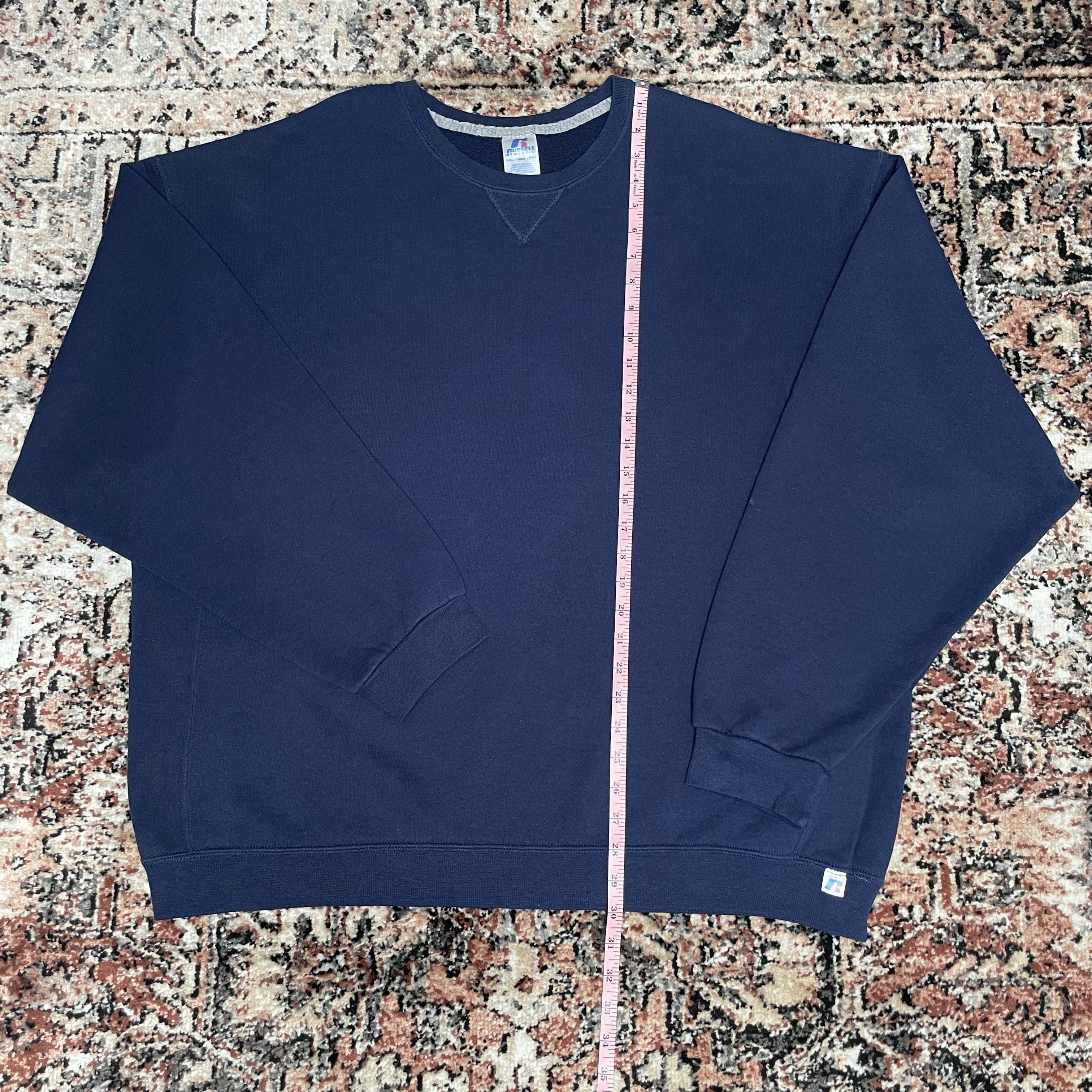 Russell Athletic Russell Navy Blue Crewneck Sweater Size US XXL / EU 58 / 5 - 8 Thumbnail
