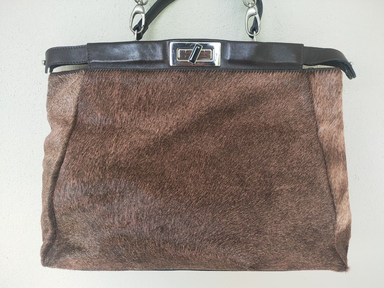 Genuine Leather Rare Fur/Leather Messenger Bag Size ONE SIZE - 5 Thumbnail