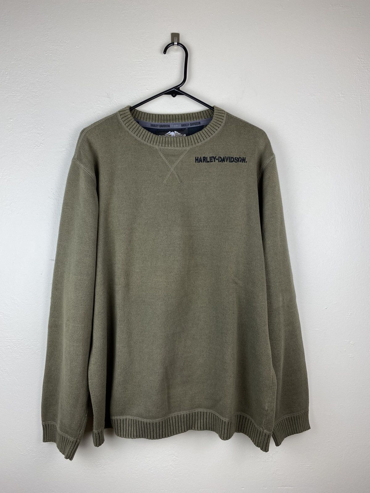 Harley Davidson Sweater Sweatshirt Olive Green