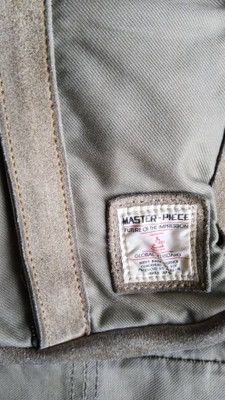 MasterPiece VINTAGE MASTER-PIECE MILITARY TOTE BAG IN SUEDE & CANVAS Size ONE SIZE - 10 Thumbnail
