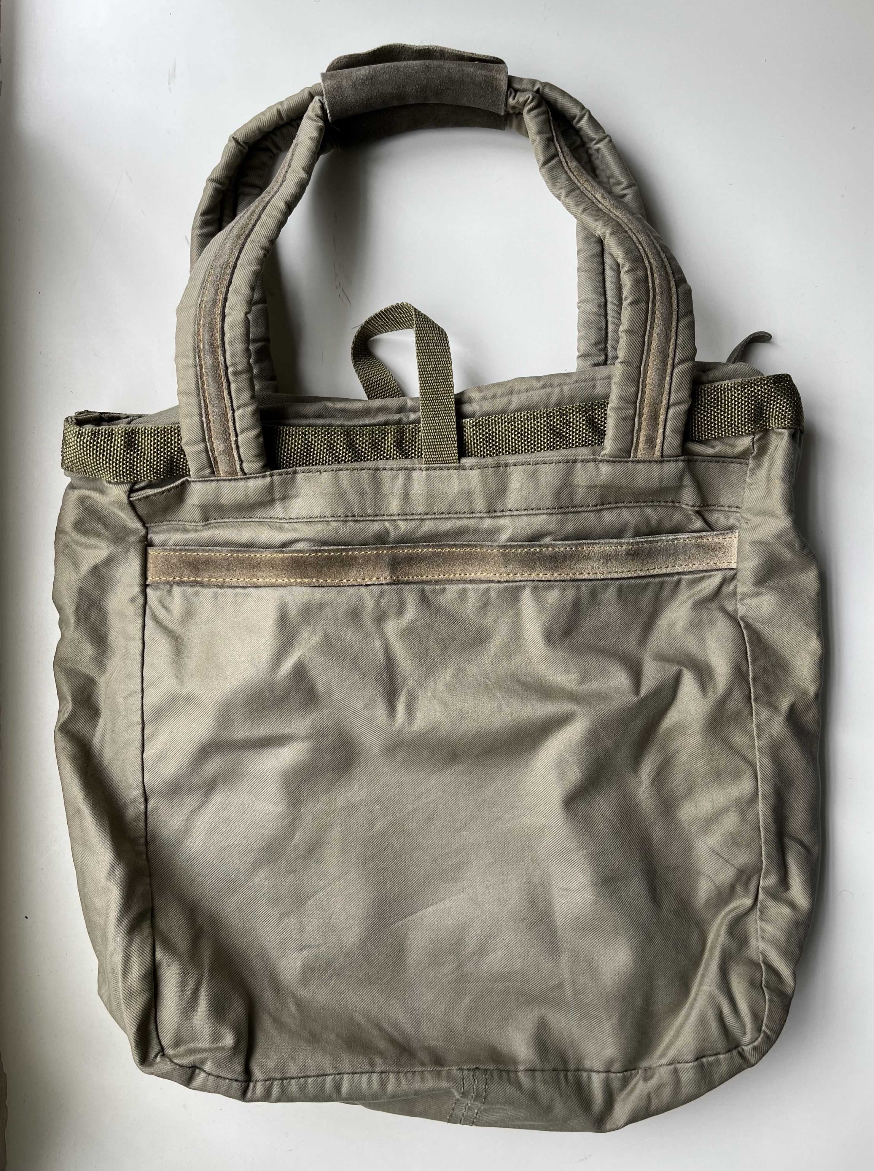 MasterPiece VINTAGE MASTER-PIECE MILITARY TOTE BAG IN SUEDE & CANVAS Size ONE SIZE - 15 Thumbnail
