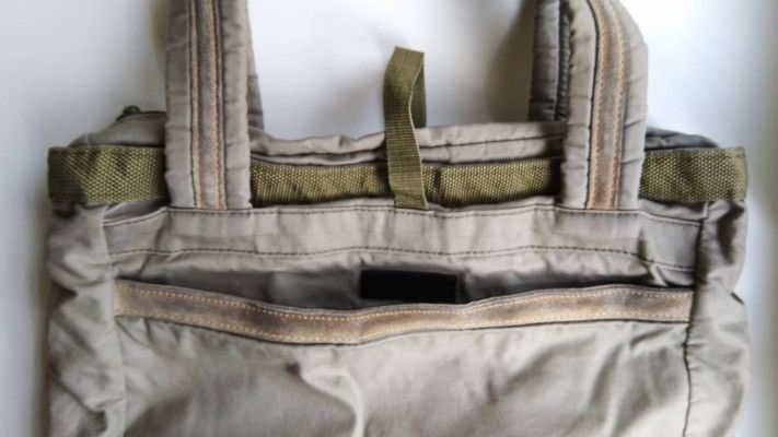 MasterPiece VINTAGE MASTER-PIECE MILITARY TOTE BAG IN SUEDE & CANVAS Size ONE SIZE - 9 Thumbnail