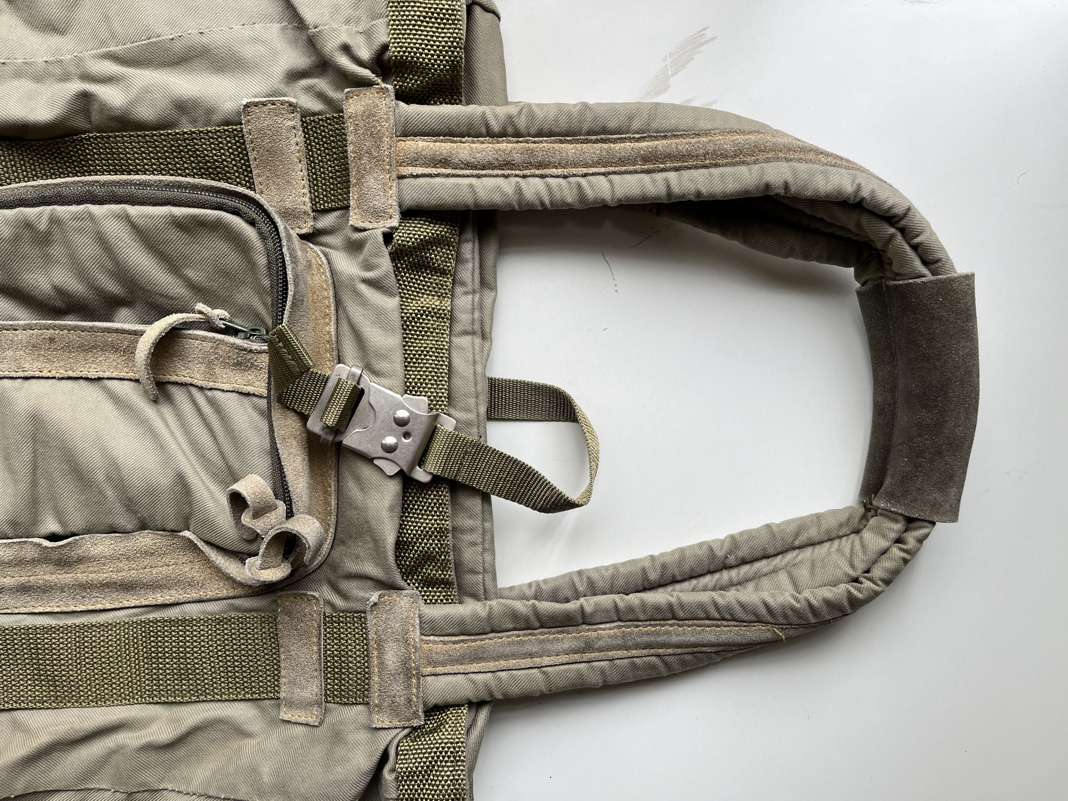 MasterPiece VINTAGE MASTER-PIECE MILITARY TOTE BAG IN SUEDE & CANVAS Size ONE SIZE - 16 Thumbnail