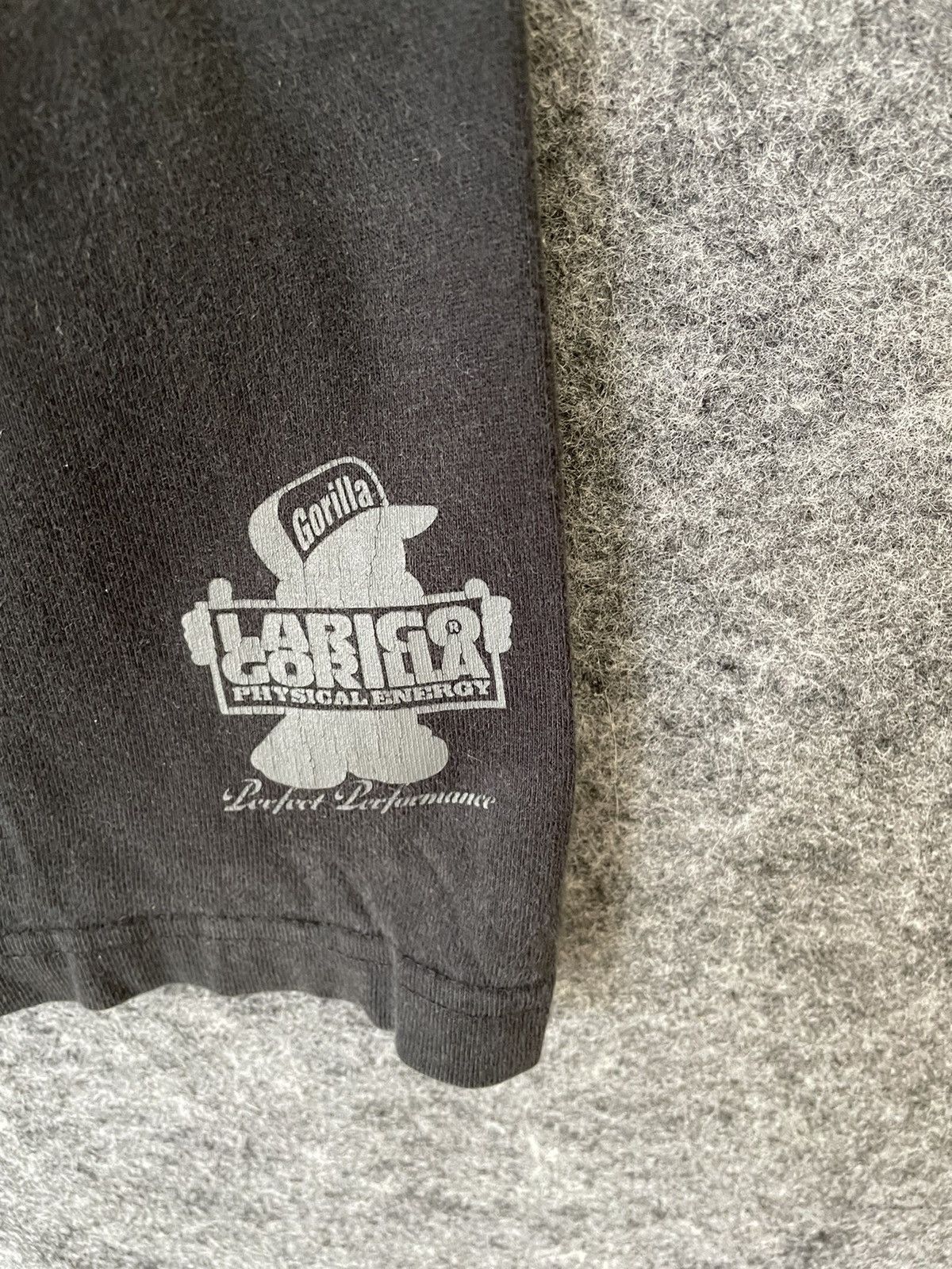 Vintage Y2K GORILLA BLACK HOODIE 3L Size US XXL / EU 58 / 5 - 5 Thumbnail