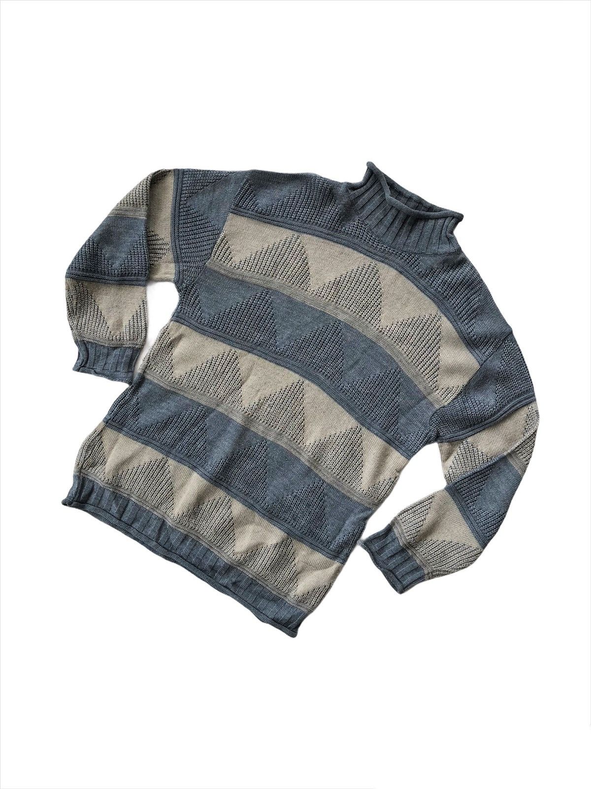 If Six Was Nine GRAIL🔥LGB 🇯🇵 Native Navajo Mock Neck Knit Sweater Size US M / EU 48-50 / 2 - 2 Thumbnail