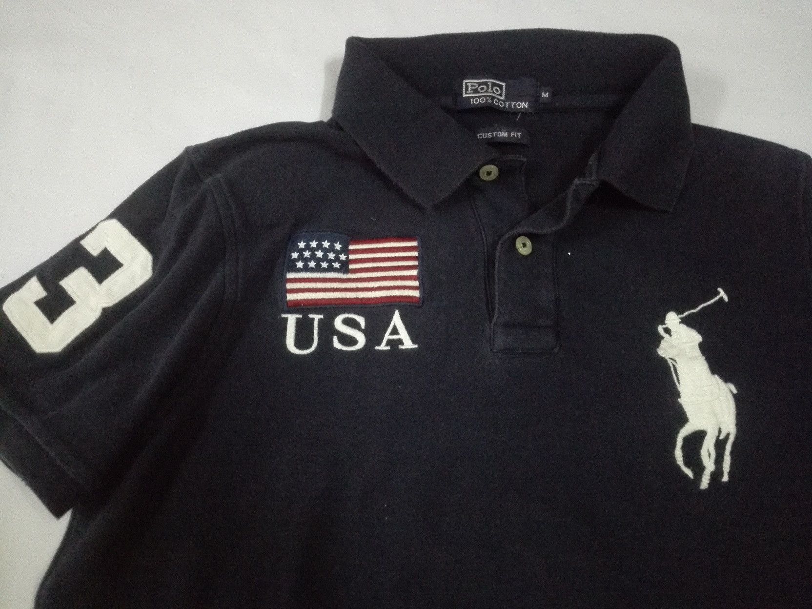 Polo Ralph Lauren POLO USA EMBROIDERY USA FLAG LOGO BIG PONY Size M / US 6-8 / IT 42-44 - 3 Thumbnail