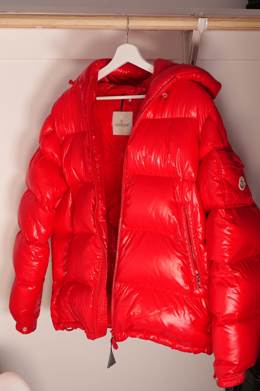 Moncler Moncler Red Puffer Jacket Grailed