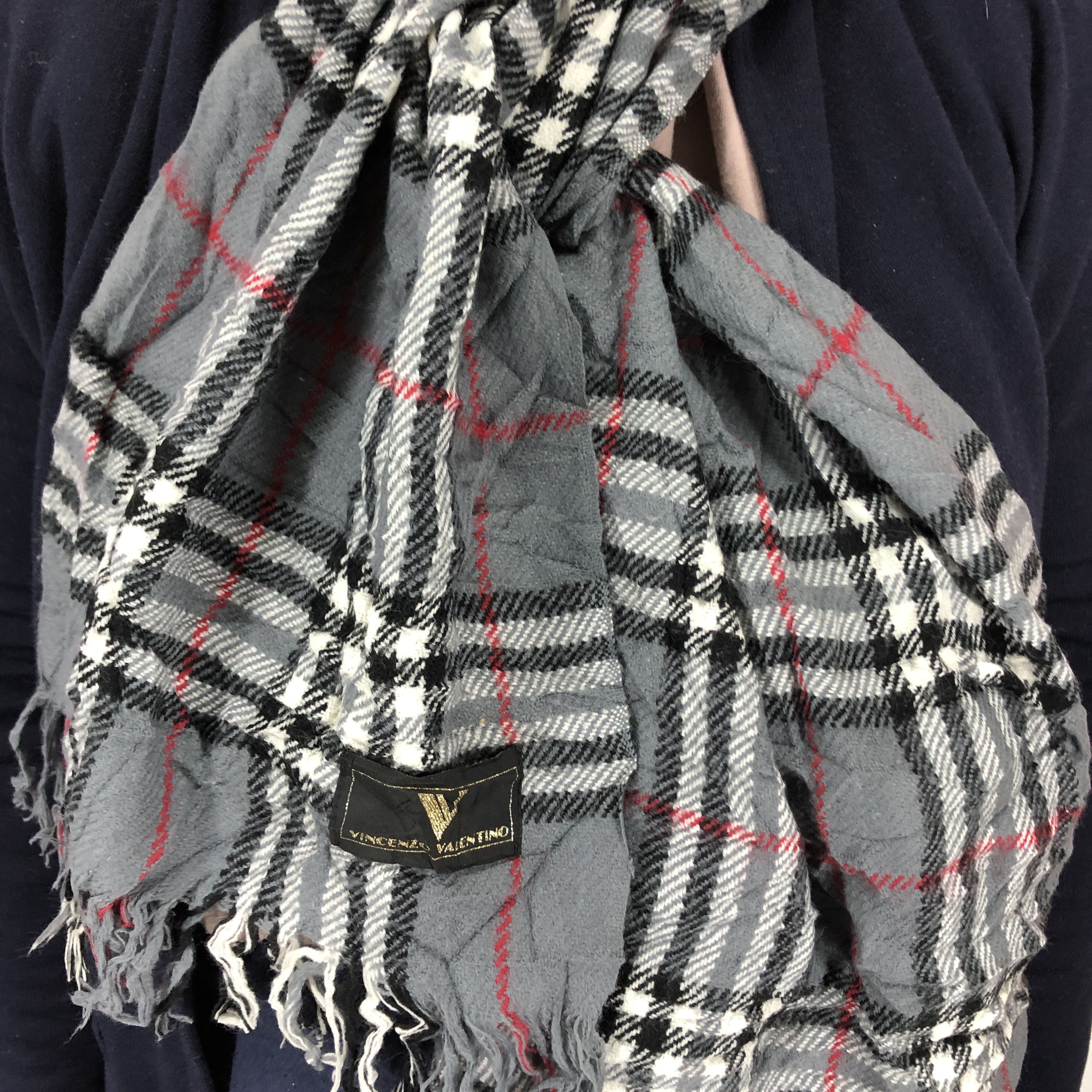 Other VINCENZO VALENTINO Muffler Scarf #0985/AG Size ONE SIZE - 3 Thumbnail