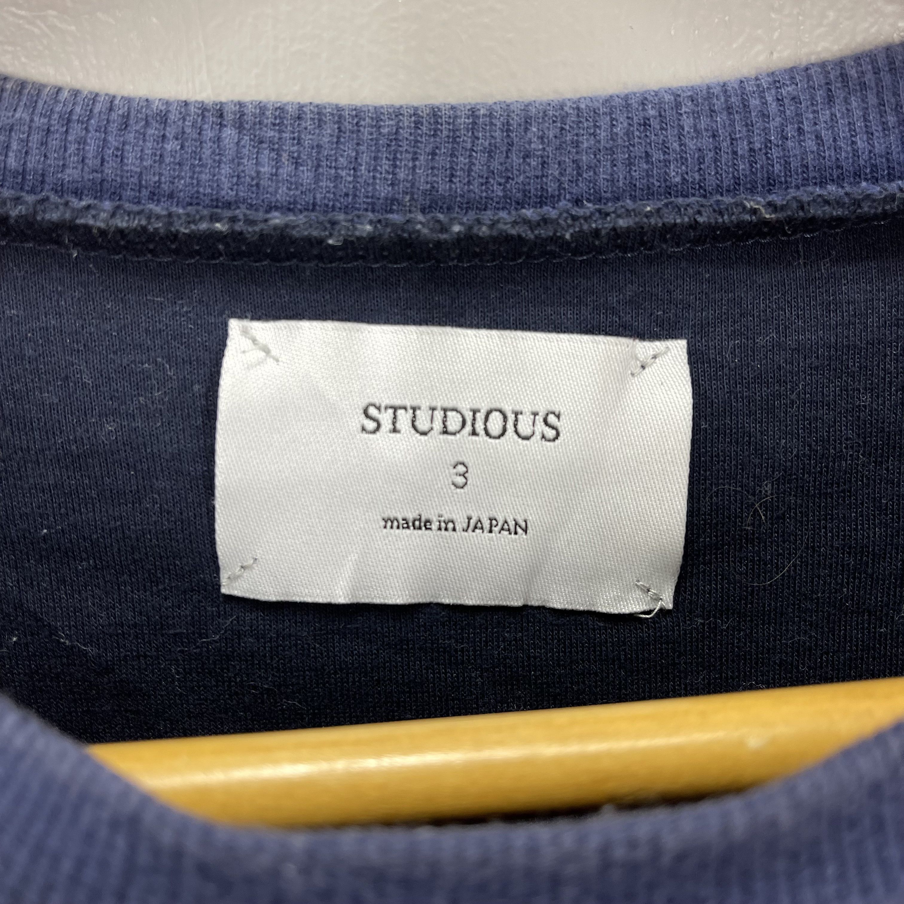 STUDIOUS STUDIOUS Cut N Sew Design Crew Neck Sweatshirt #1180/AP Size US S / EU 44-46 / 1 - 6 Thumbnail