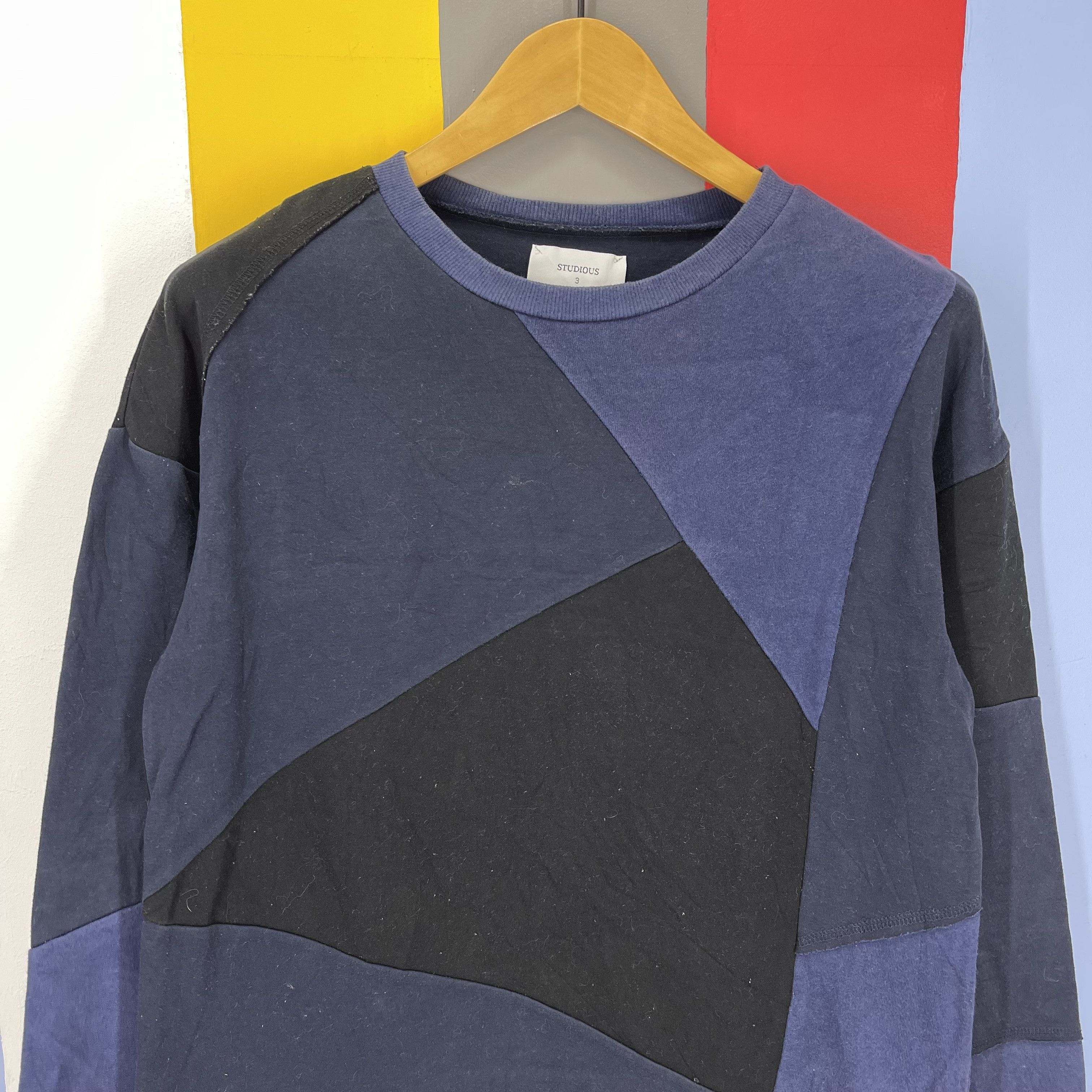 STUDIOUS STUDIOUS Cut N Sew Design Crew Neck Sweatshirt #1180/AP Size US S / EU 44-46 / 1 - 2 Thumbnail