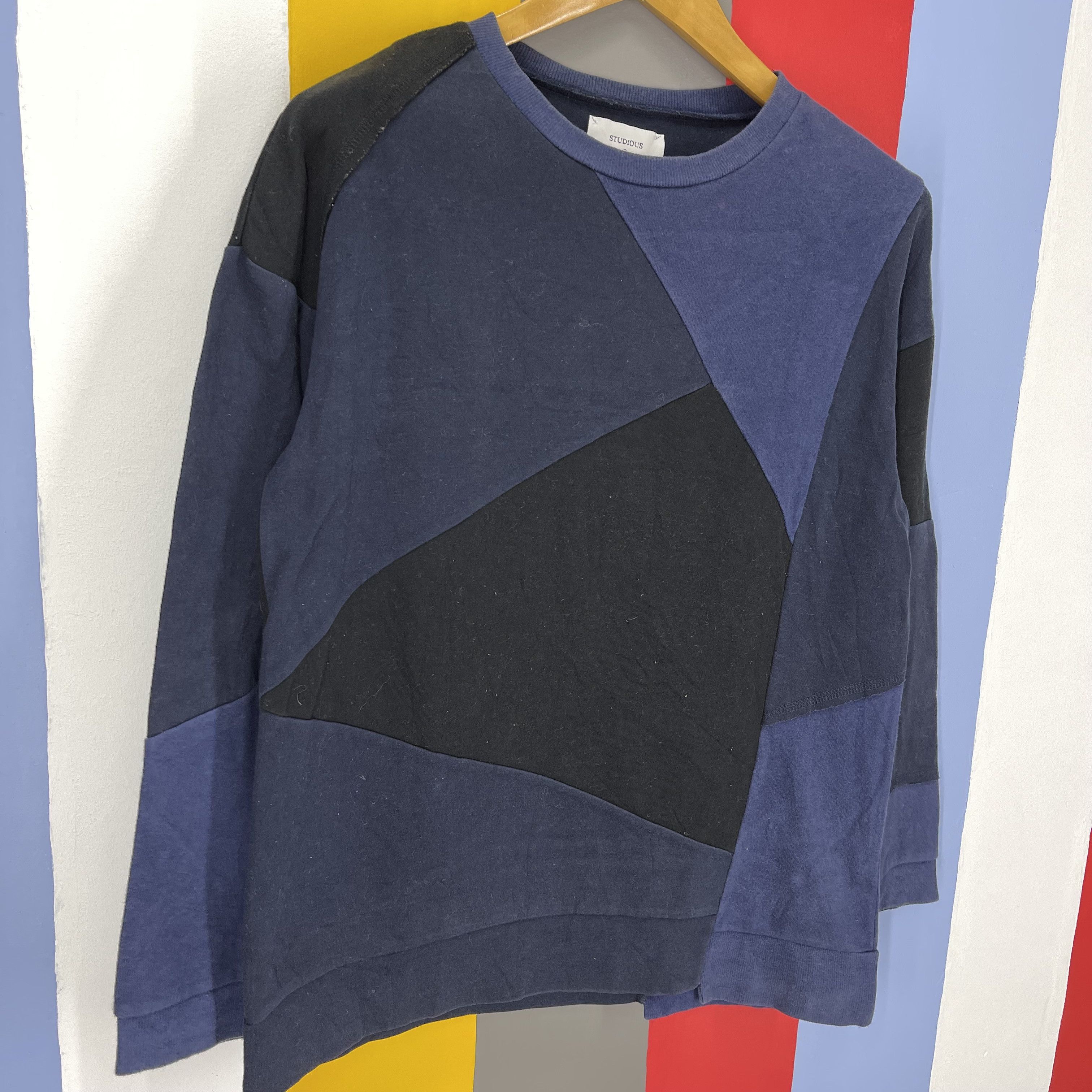 STUDIOUS STUDIOUS Cut N Sew Design Crew Neck Sweatshirt #1180/AP Size US S / EU 44-46 / 1 - 3 Thumbnail