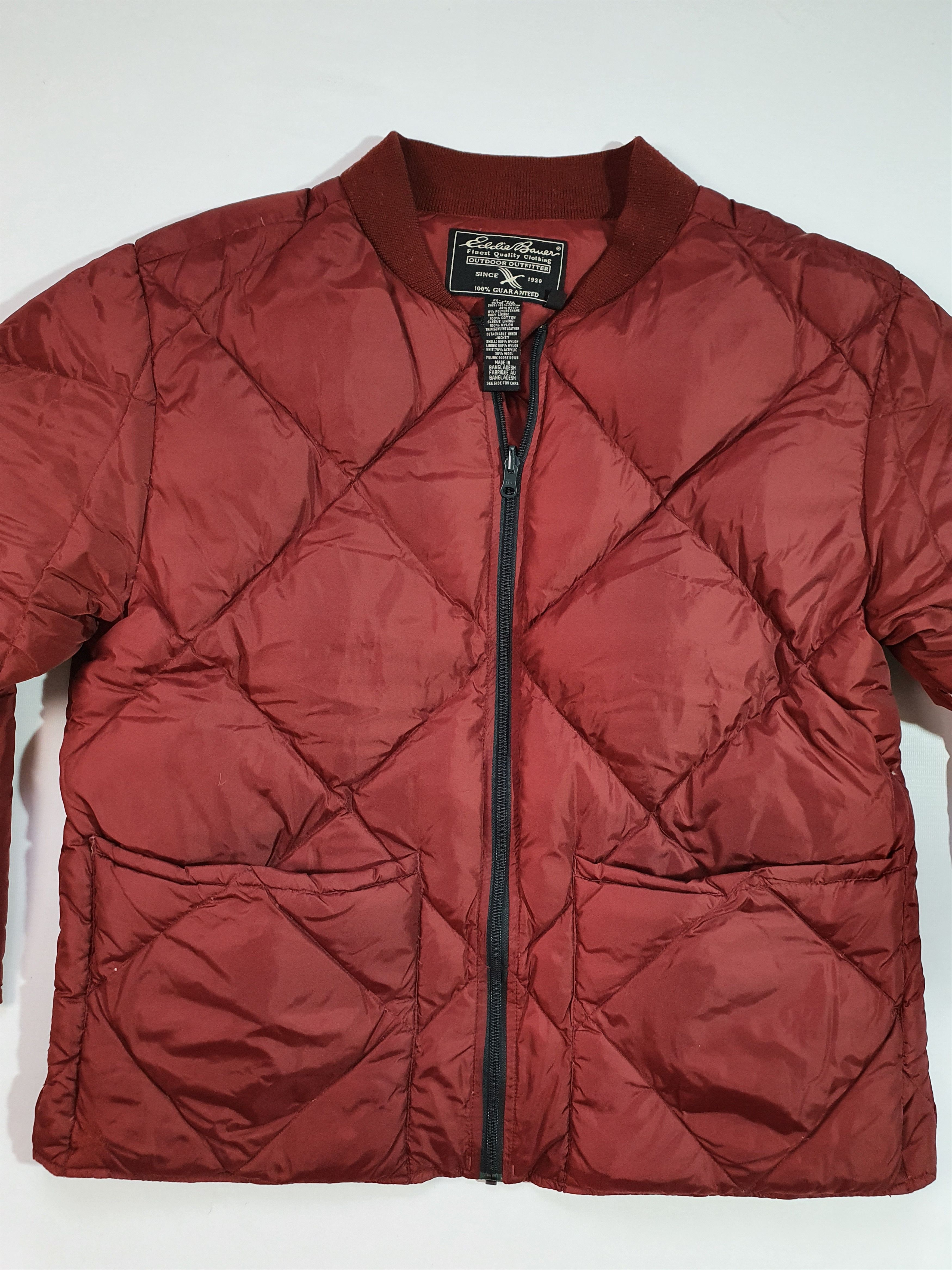 Eddie Bauer × Vintage Vintage 2 in 1 Hunting and Down Jacket Leather Collar Size US L / EU 52-54 / 3 - 20 Thumbnail