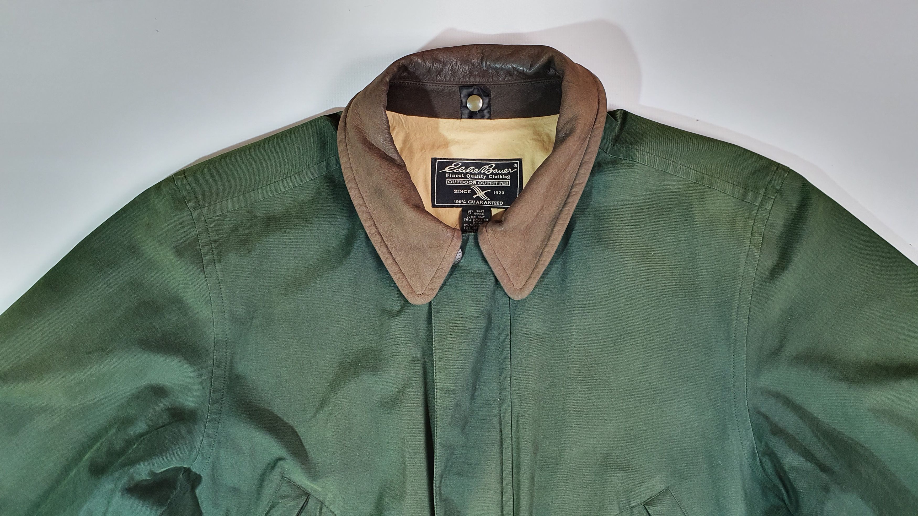 Eddie Bauer × Vintage Vintage 2 in 1 Hunting and Down Jacket Leather Collar Size US L / EU 52-54 / 3 - 19 Thumbnail