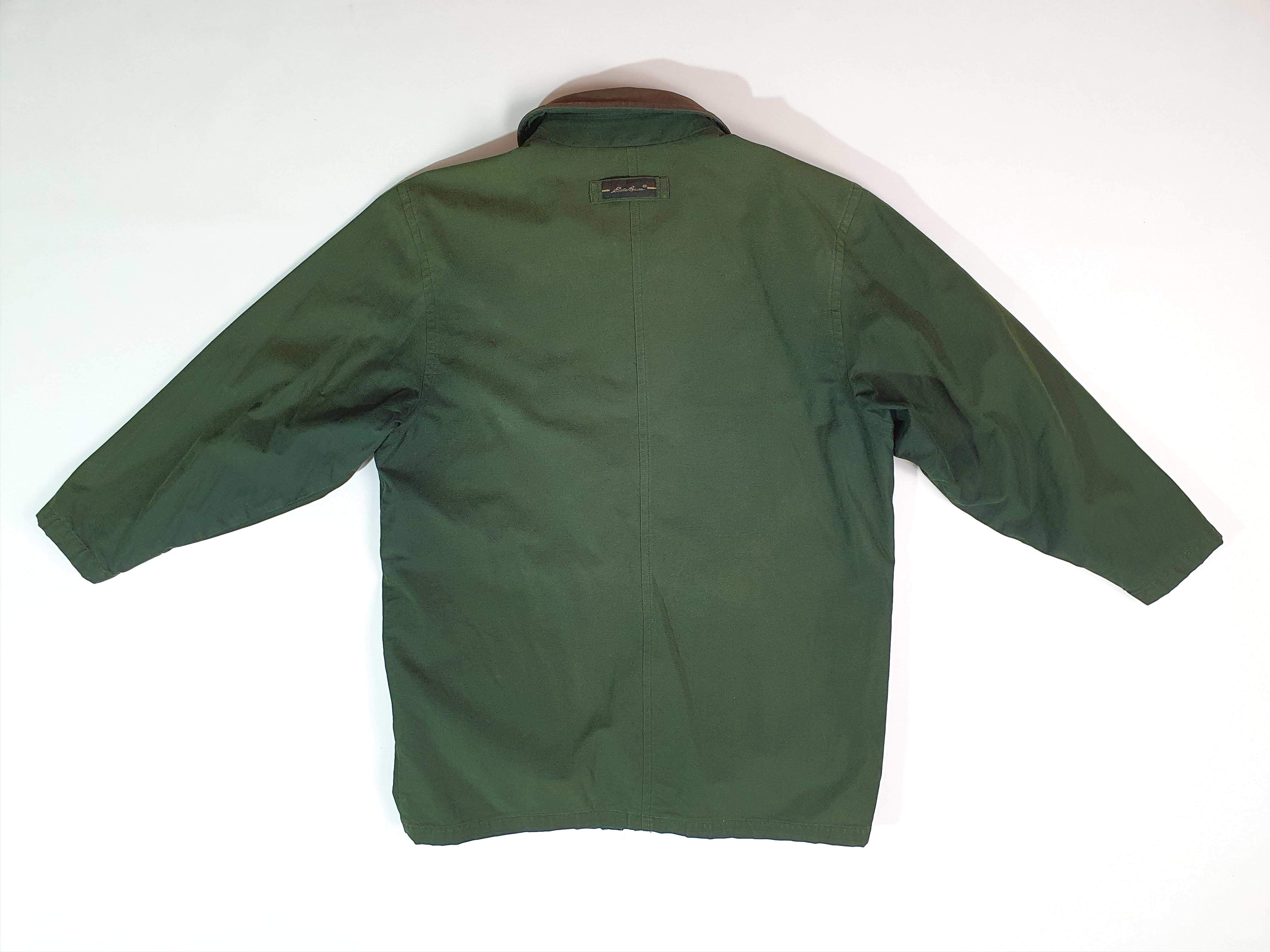 Eddie Bauer × Vintage Vintage 2 in 1 Hunting and Down Jacket Leather Collar Size US L / EU 52-54 / 3 - 5 Thumbnail