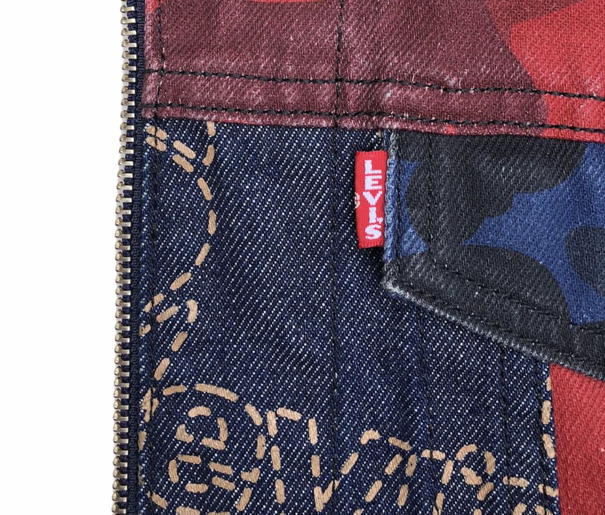 Bape × Levi's BAPE x LEVI'S PATCHWORK TRUCKER JACKET Size US M / EU 48-50 / 2 - 4 Thumbnail