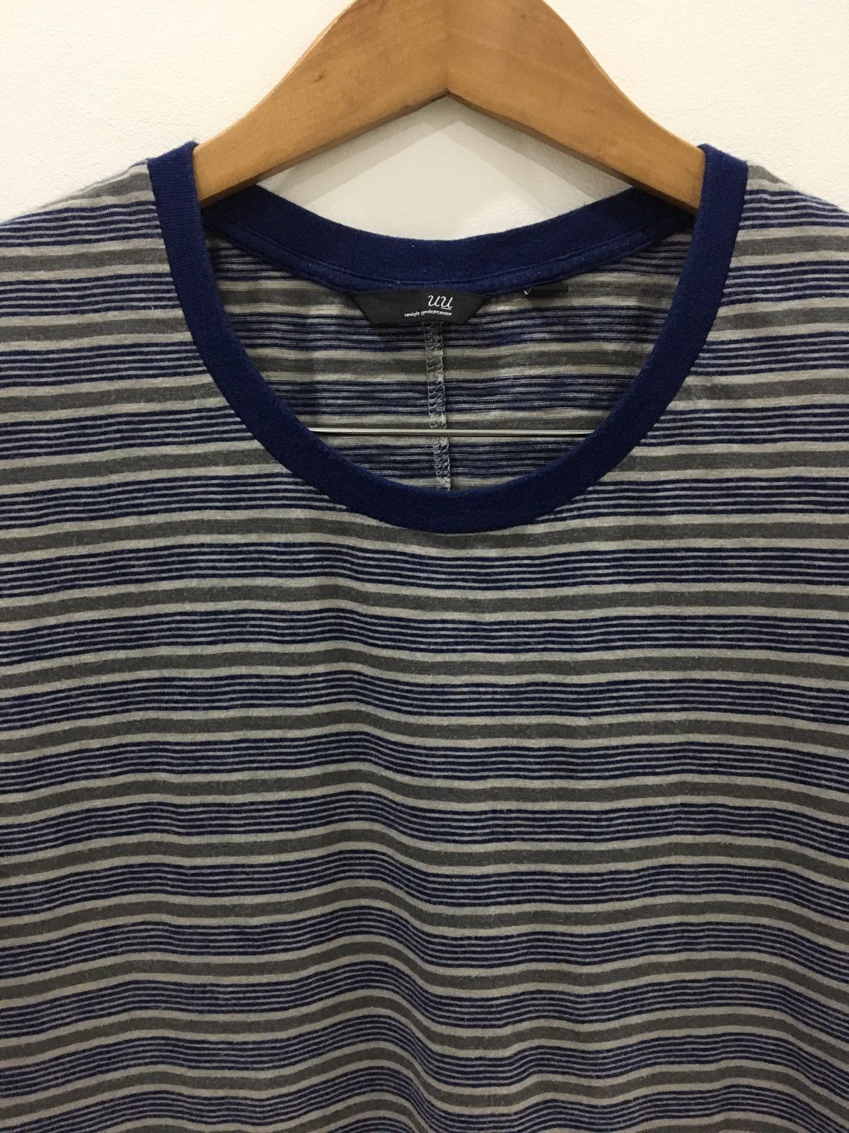 Jun Takahashi UNDERCOVER x UNIQLO - STRIPE BLUE GREEN SHORT SLEEVE TEE Size US S / EU 44-46 / 1 - 5 Thumbnail