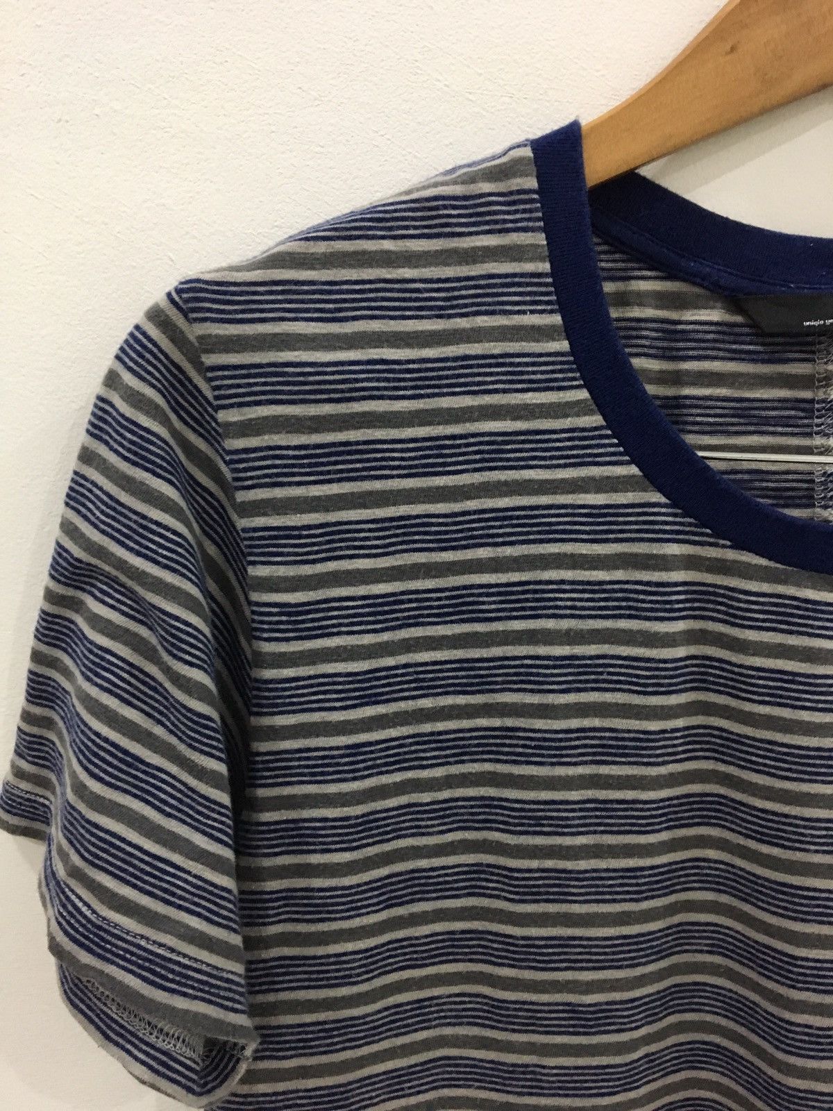 Jun Takahashi UNDERCOVER x UNIQLO - STRIPE BLUE GREEN SHORT SLEEVE TEE Size US S / EU 44-46 / 1 - 3 Thumbnail
