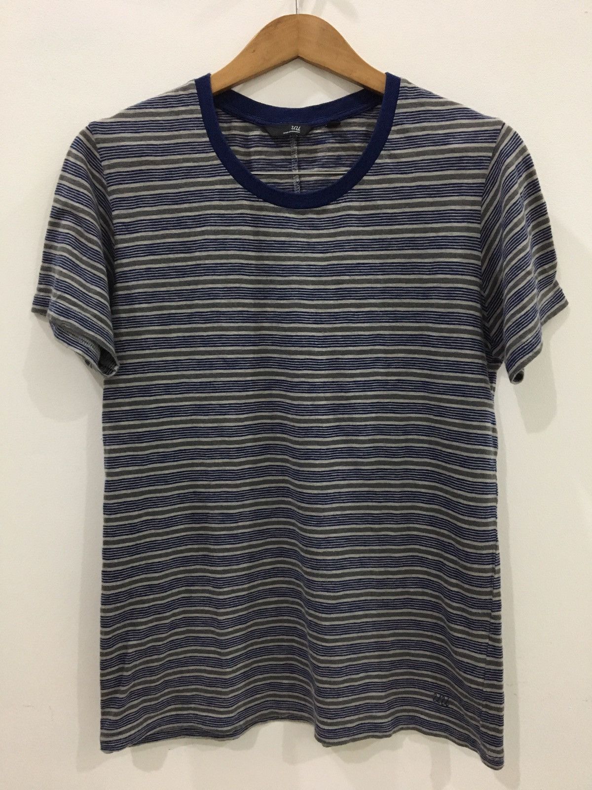 Jun Takahashi UNDERCOVER x UNIQLO - STRIPE BLUE GREEN SHORT SLEEVE TEE Size US S / EU 44-46 / 1 - 1 Thumbnail