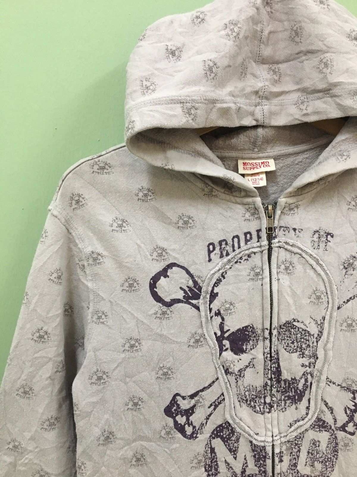 Mossimo MOSSIMO - BIG SKULL LOGO ALLOVER PRINTED ZIPPER HOODIES Size US L / EU 52-54 / 3 - 4 Thumbnail