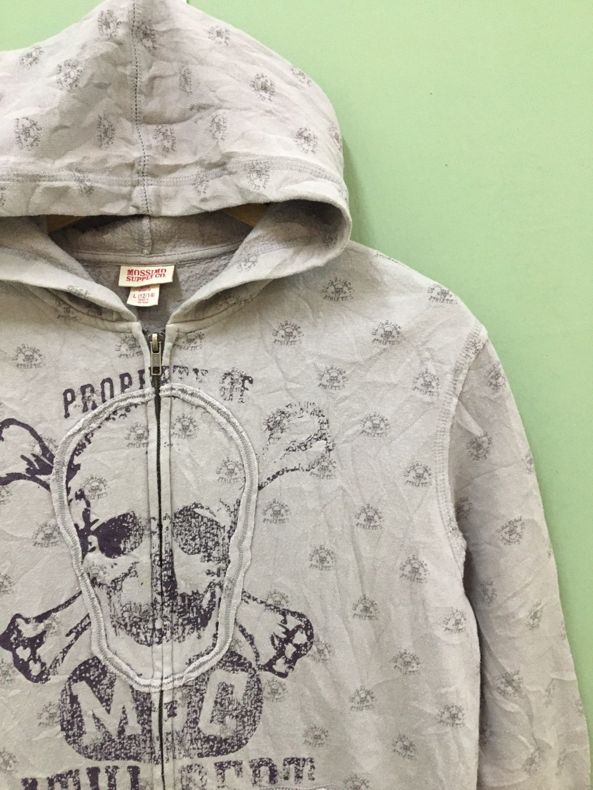 Mossimo MOSSIMO - BIG SKULL LOGO ALLOVER PRINTED ZIPPER HOODIES Size US L / EU 52-54 / 3 - 1 Thumbnail