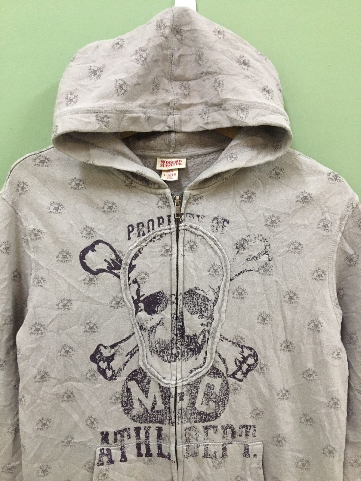 Mossimo MOSSIMO - BIG SKULL LOGO ALLOVER PRINTED ZIPPER HOODIES Size US L / EU 52-54 / 3 - 3 Thumbnail