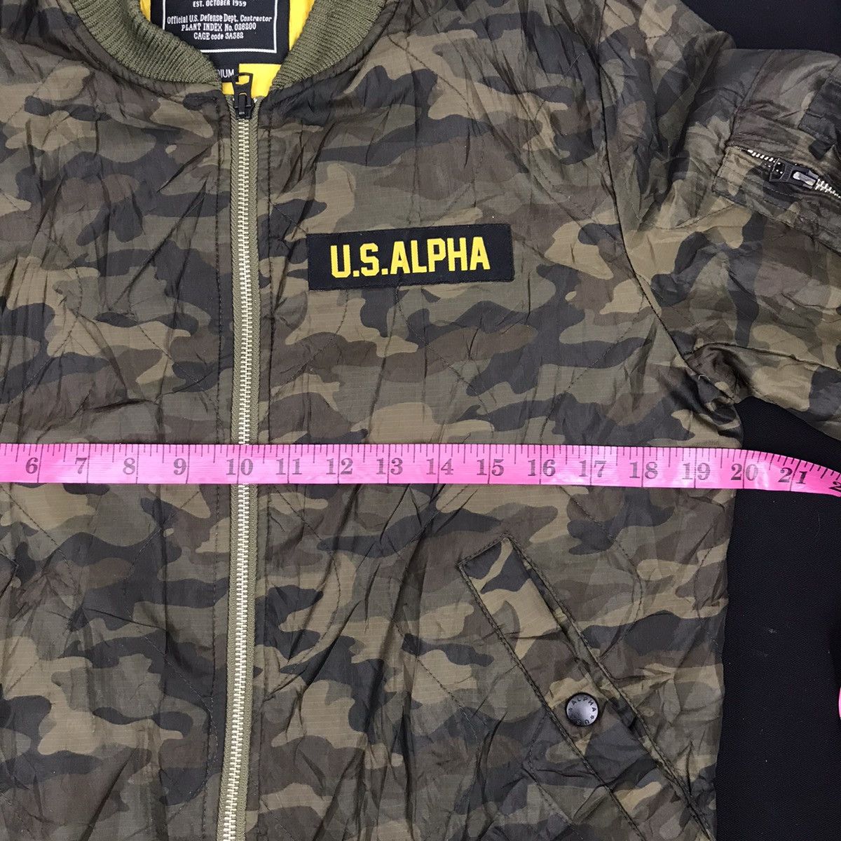 Alpha Industries Vintage Alpha Industries U.S Camouflage Bomber Jacket Size US M / EU 48-50 / 2 - 9 Thumbnail