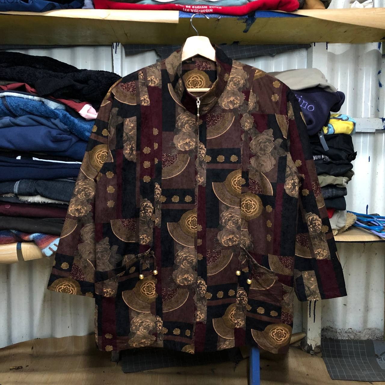 Other × Vintage Vintage Full Print Women Jacket Size XL / US 12-14 / IT 48-50 - 1 Thumbnail