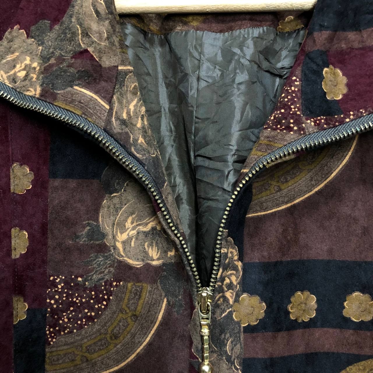 Other × Vintage Vintage Full Print Women Jacket Size XL / US 12-14 / IT 48-50 - 2 Thumbnail