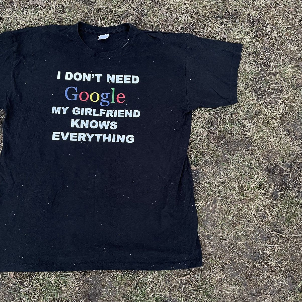 Vintage Vintage Y2K ADULT “ I Don’t Need Google Wife“ Buymypiece Tee Size US L / EU 52-54 / 3 - 2 Thumbnail