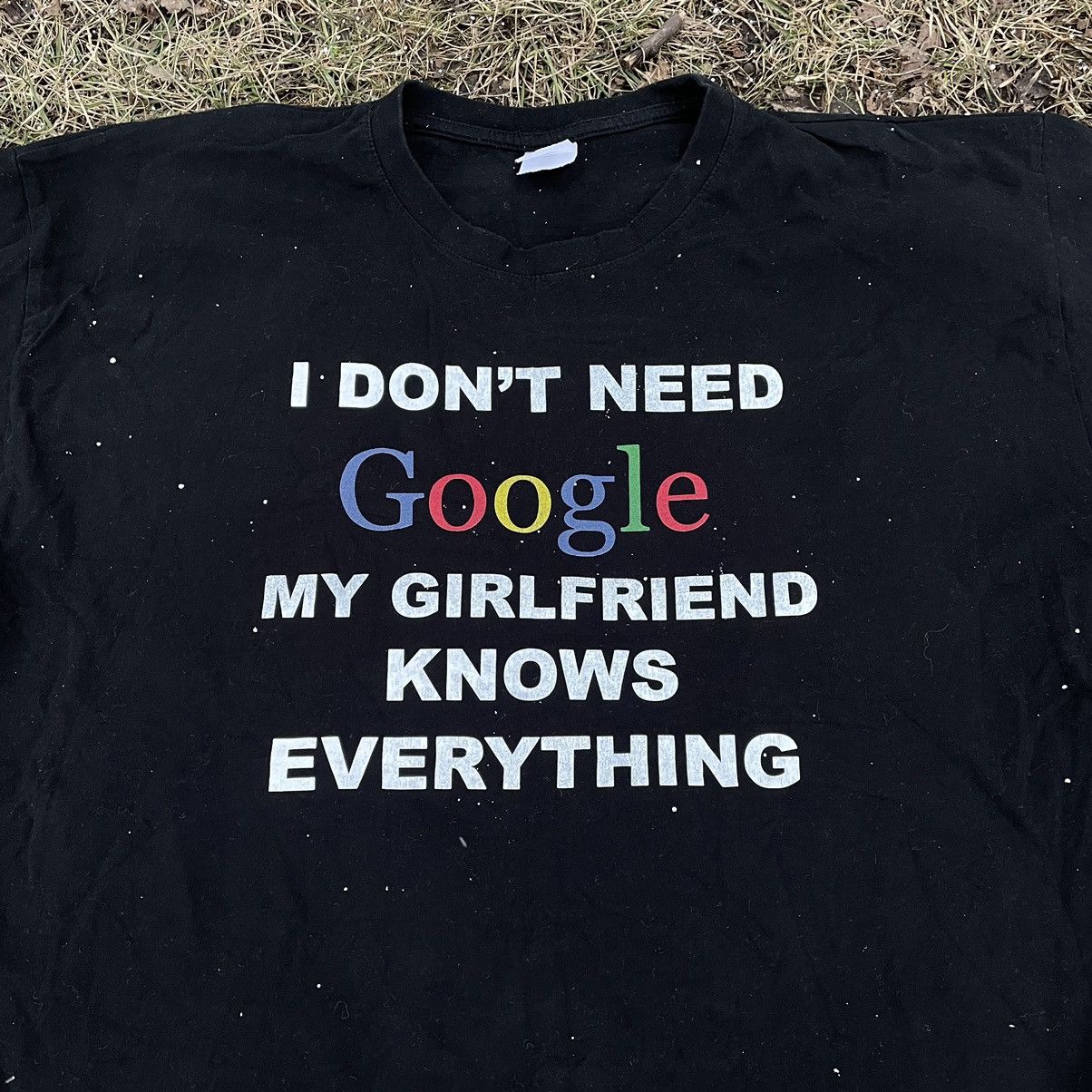 Vintage Vintage Y2K ADULT “ I Don’t Need Google Wife“ Buymypiece Tee Size US L / EU 52-54 / 3 - 4 Thumbnail
