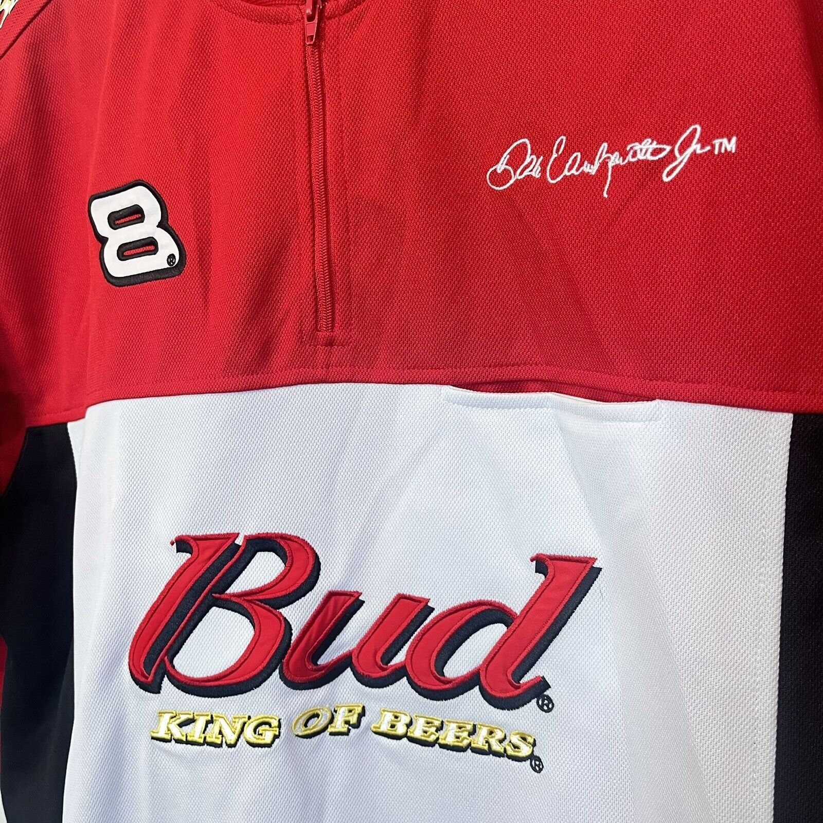 Veste Vintage NASCAR Dale Earnhardt Budweiser - Chase Authentics - Taille M - Noire En Polyester