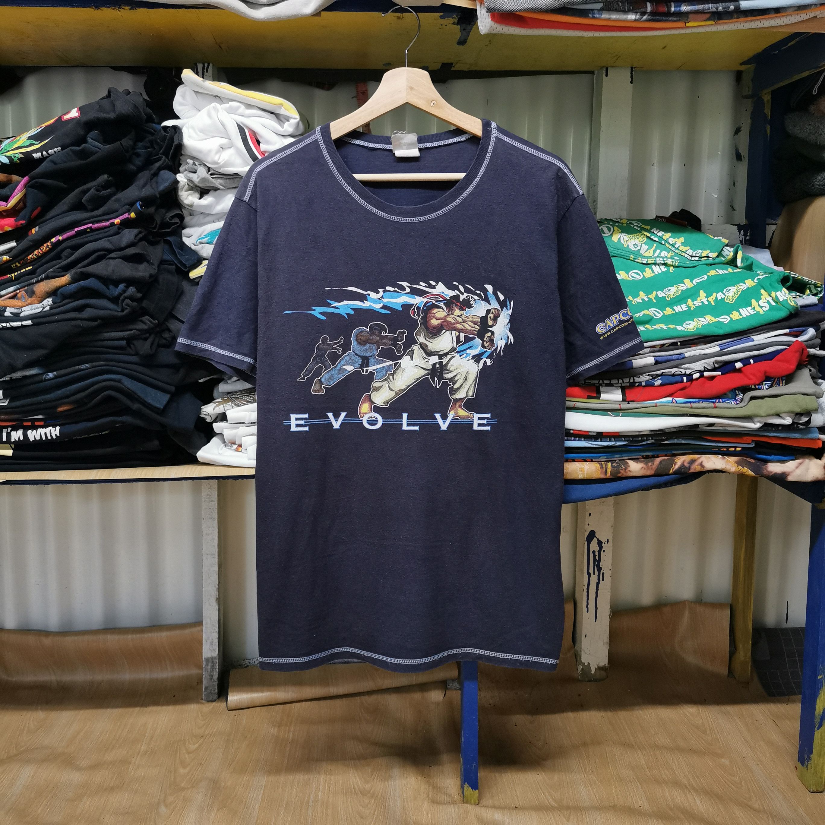 Japanese Brand × Playstation × Vintage Vintage Street Fighter Rare design tee Size US L / EU 52-54 / 3 - 1 Thumbnail