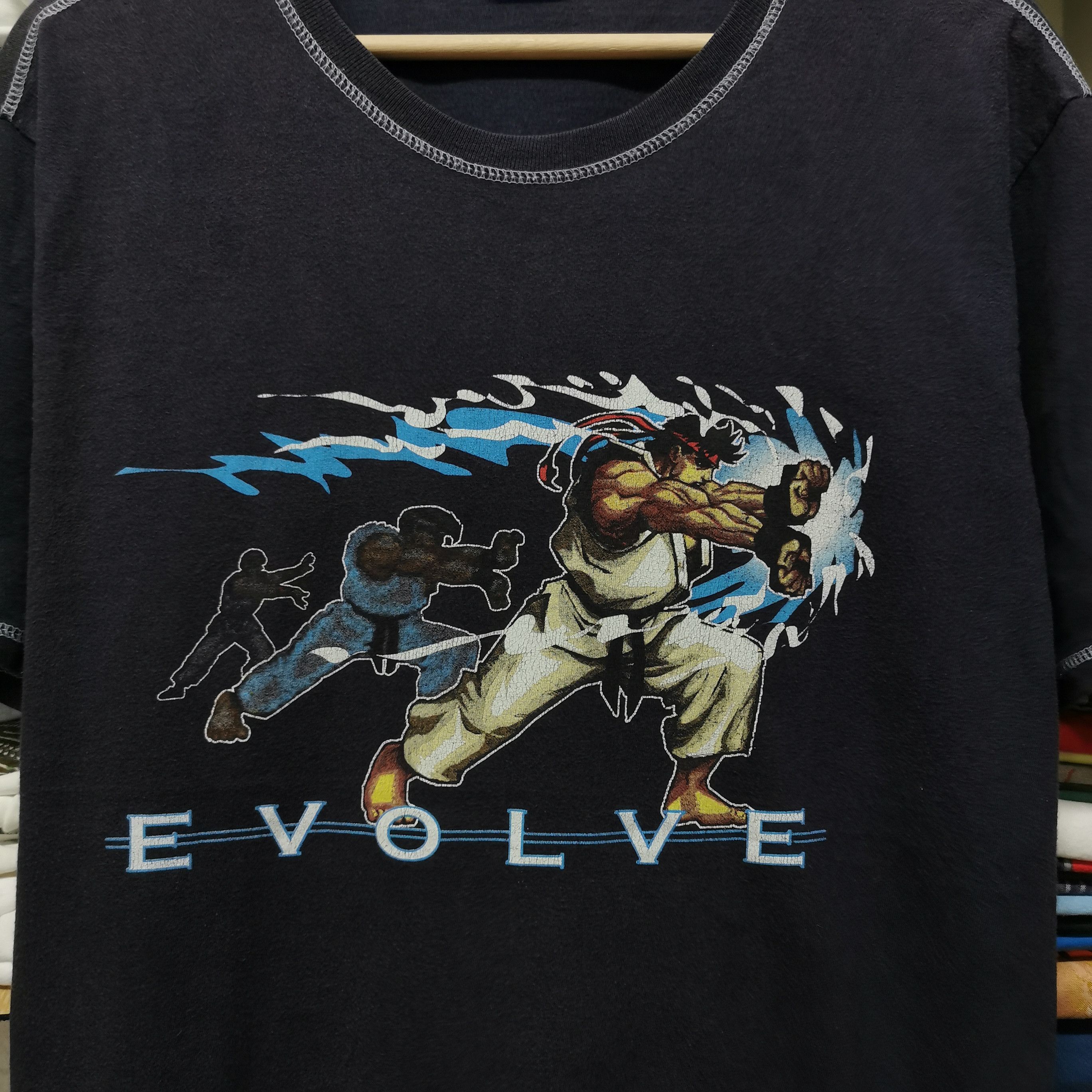 Japanese Brand × Playstation × Vintage Vintage Street Fighter Rare design tee Size US L / EU 52-54 / 3 - 2 Thumbnail
