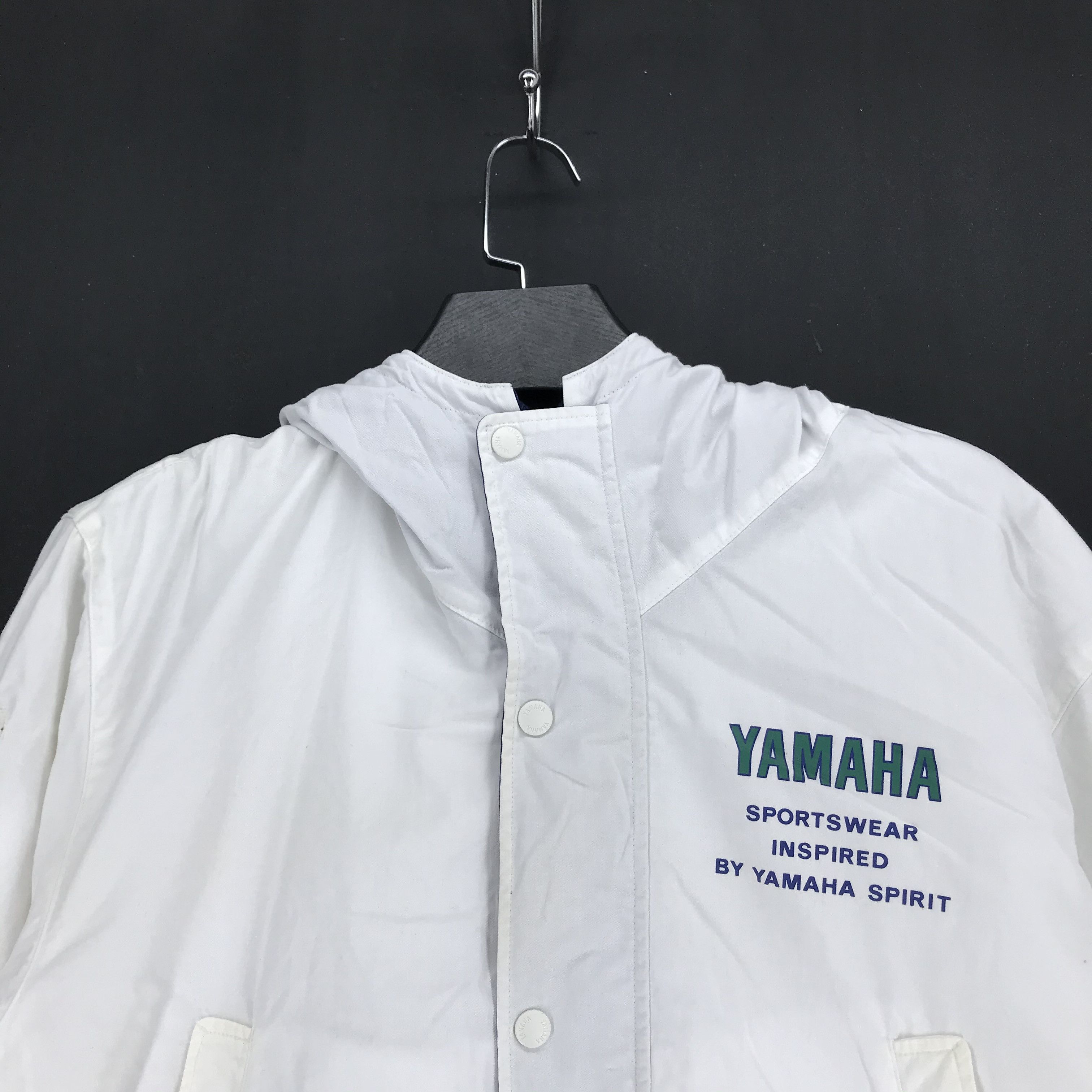 Yamaha Vintage Team Yahama Big Logo Hooded Jacket #2656-105 Size US S / EU 44-46 / 1 - 2 Thumbnail