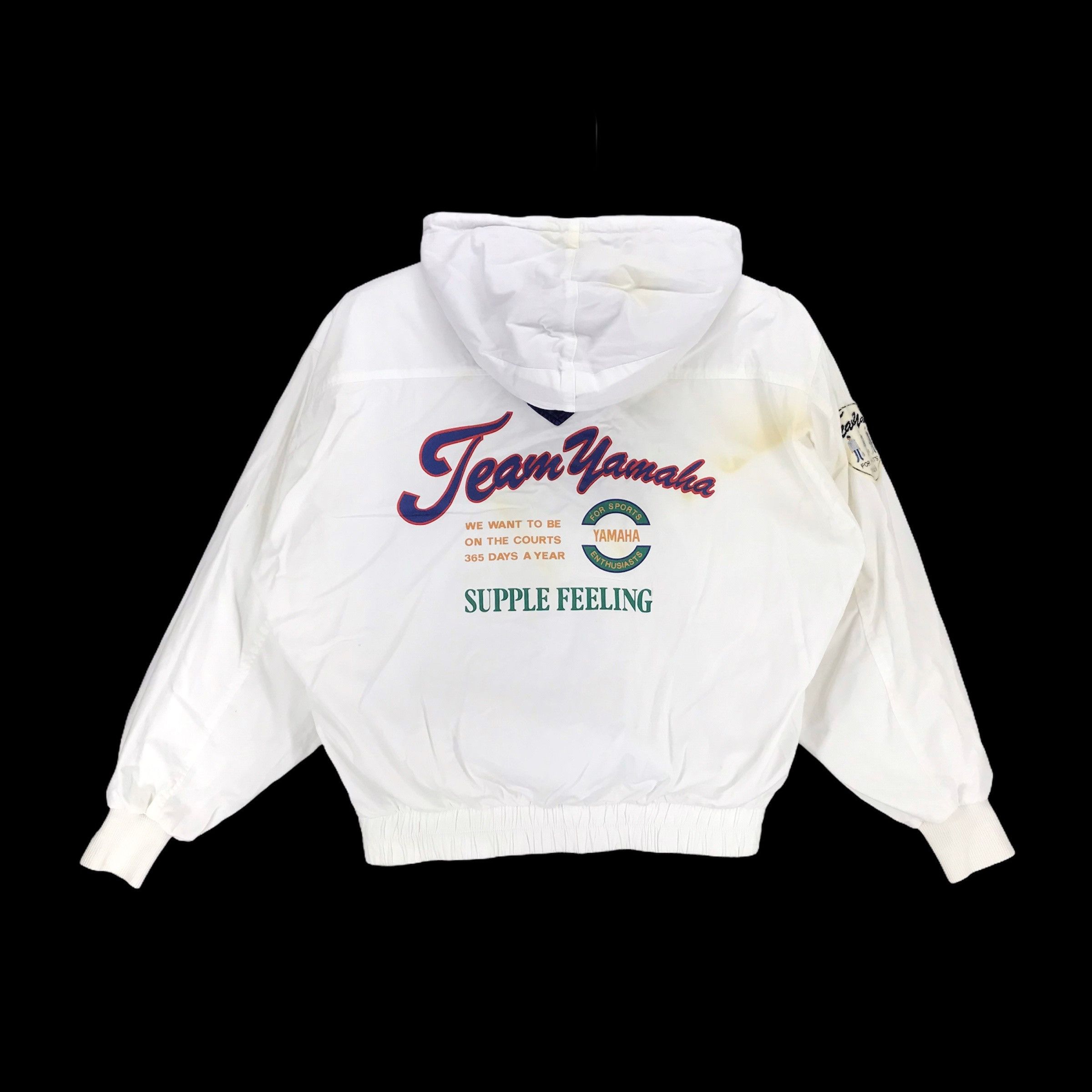 Yamaha Vintage Team Yahama Big Logo Hooded Jacket #2656-105 Size US S / EU 44-46 / 1 - 10 Thumbnail