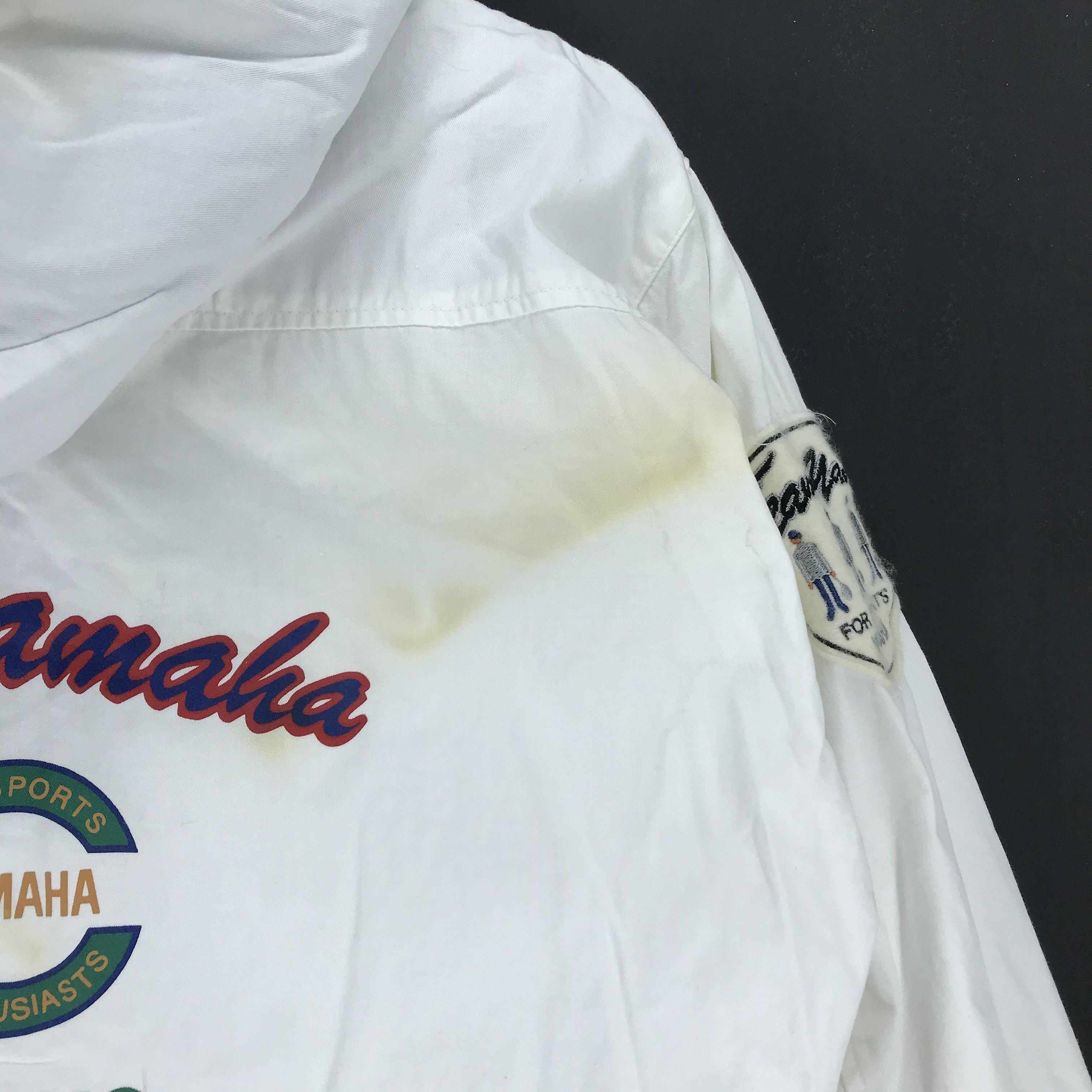 Yamaha Vintage Team Yahama Big Logo Hooded Jacket #2656-105 Size US S / EU 44-46 / 1 - 12 Thumbnail