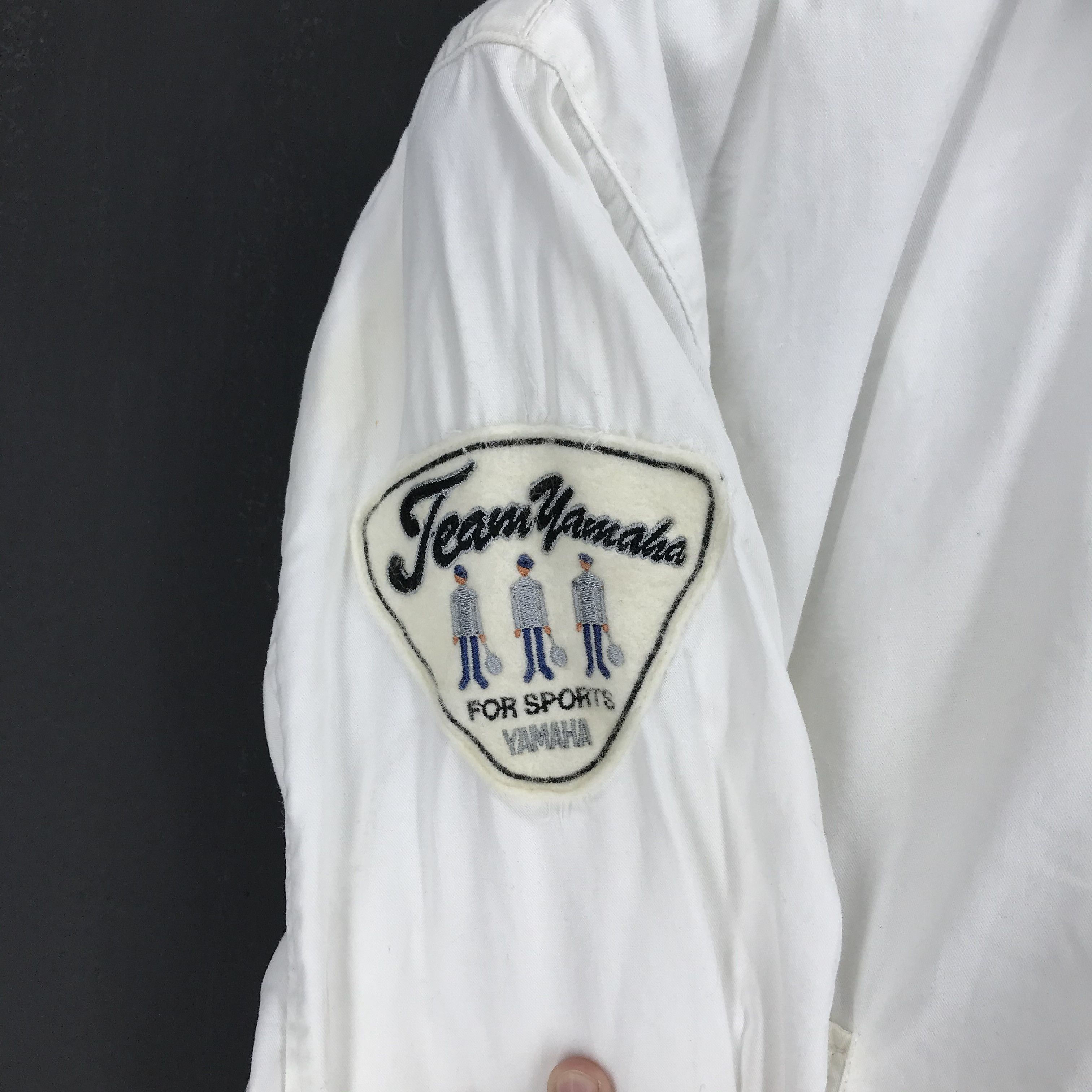 Yamaha Vintage Team Yahama Big Logo Hooded Jacket #2656-105 Size US S / EU 44-46 / 1 - 6 Thumbnail