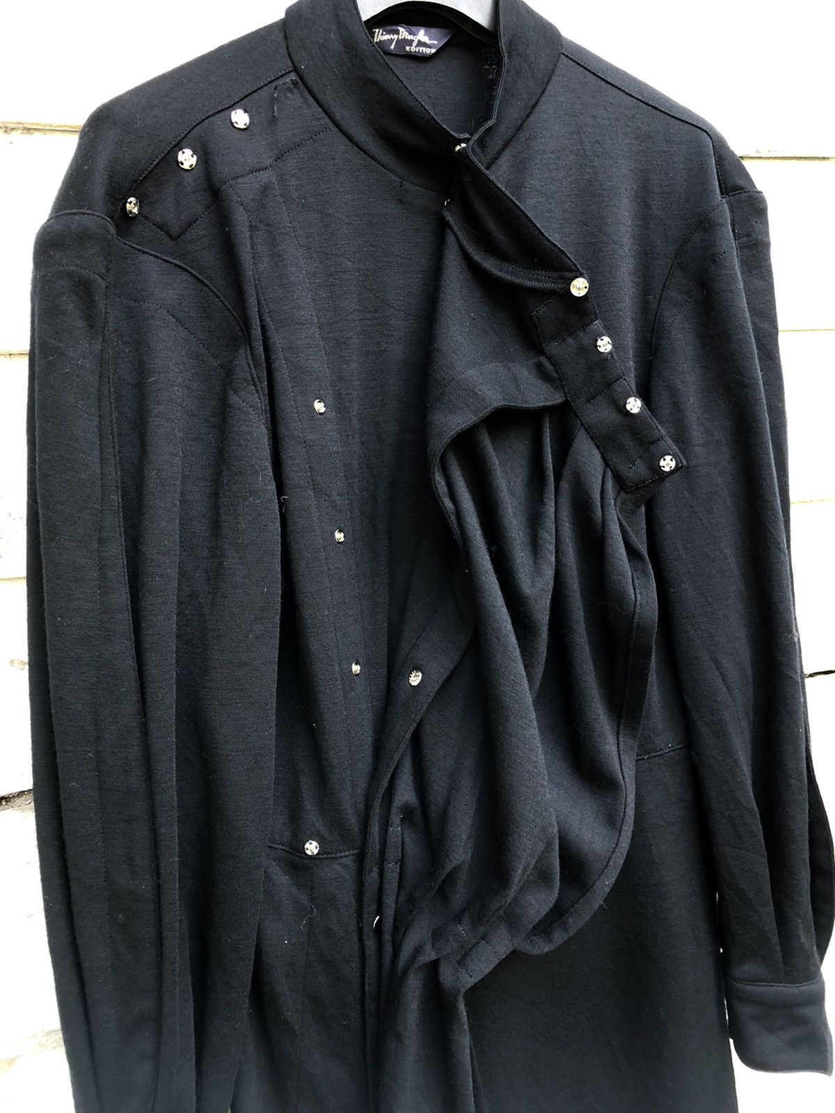 Thierry Mugler × Vintage Theirry Mugler Edition Snap Button Pleats Maxi Dresses Size M / US 6-8 / IT 42-44 - 1 Thumbnail