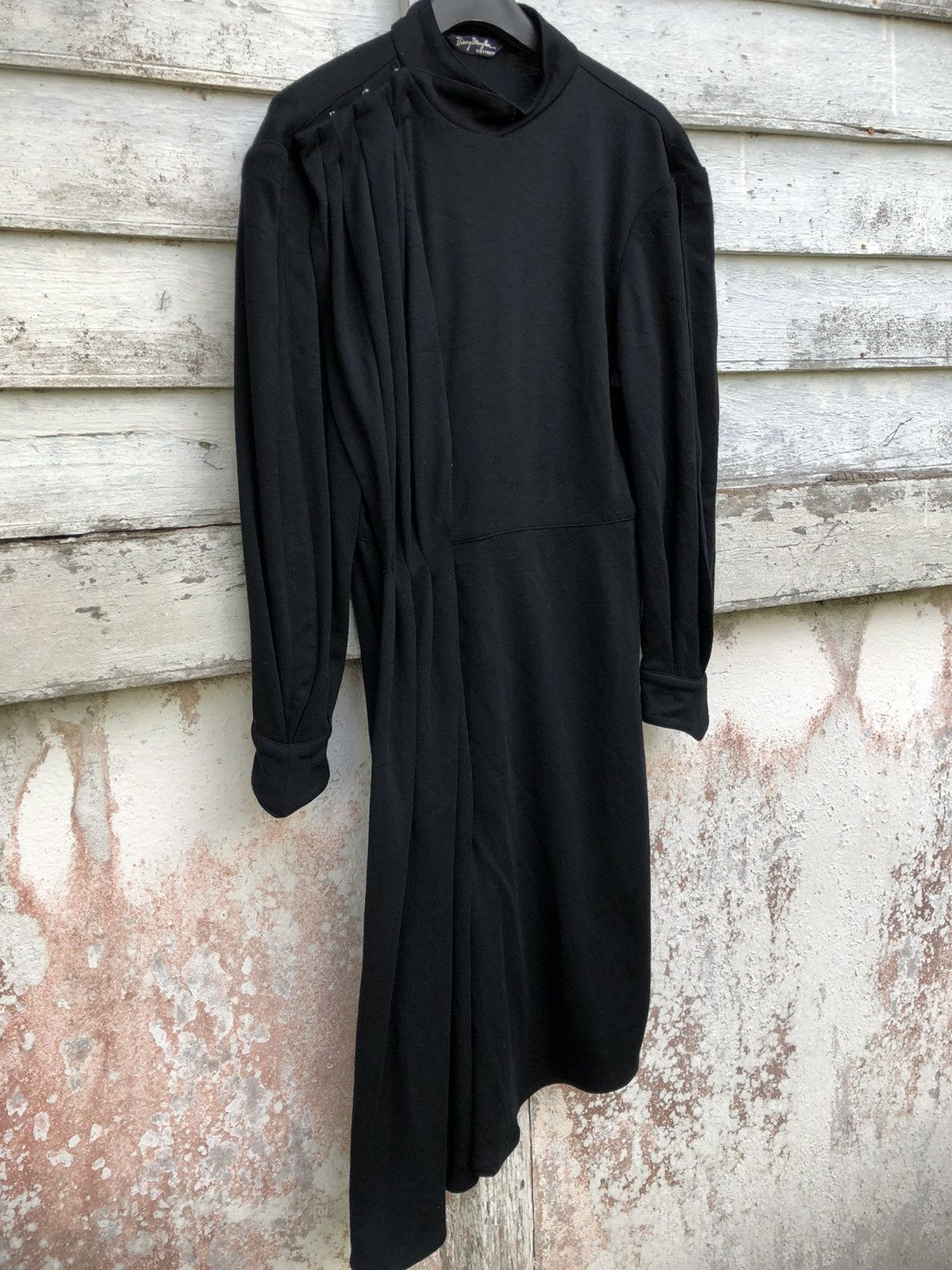 Thierry Mugler × Vintage Theirry Mugler Edition Snap Button Pleats Maxi Dresses Size M / US 6-8 / IT 42-44 - 5 Thumbnail