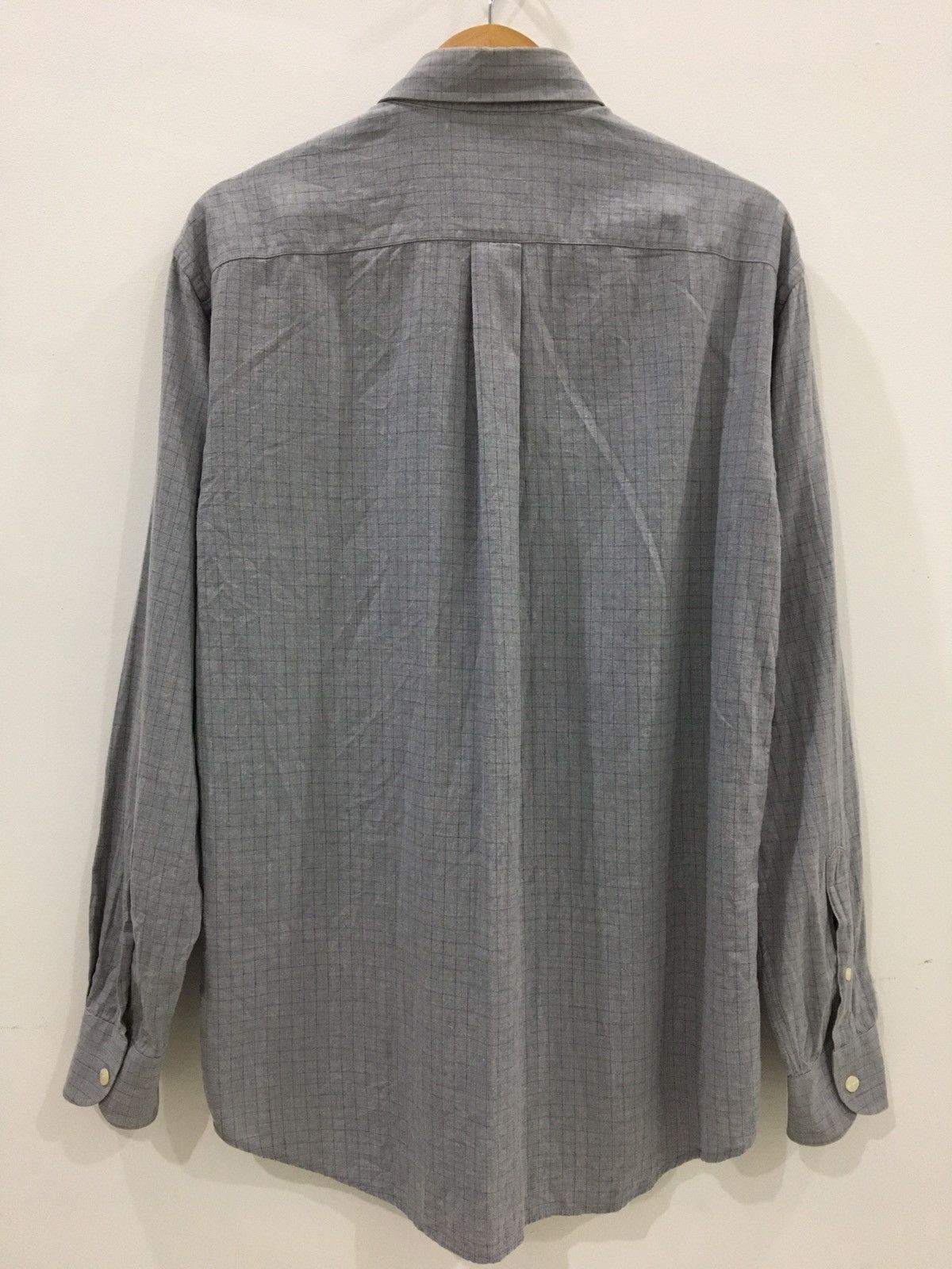 Designer LANVIN - PLAID CHECK SHIRT / BUTTON UPS SHIRT Size US M / EU 48-50 / 2 - 6 Thumbnail