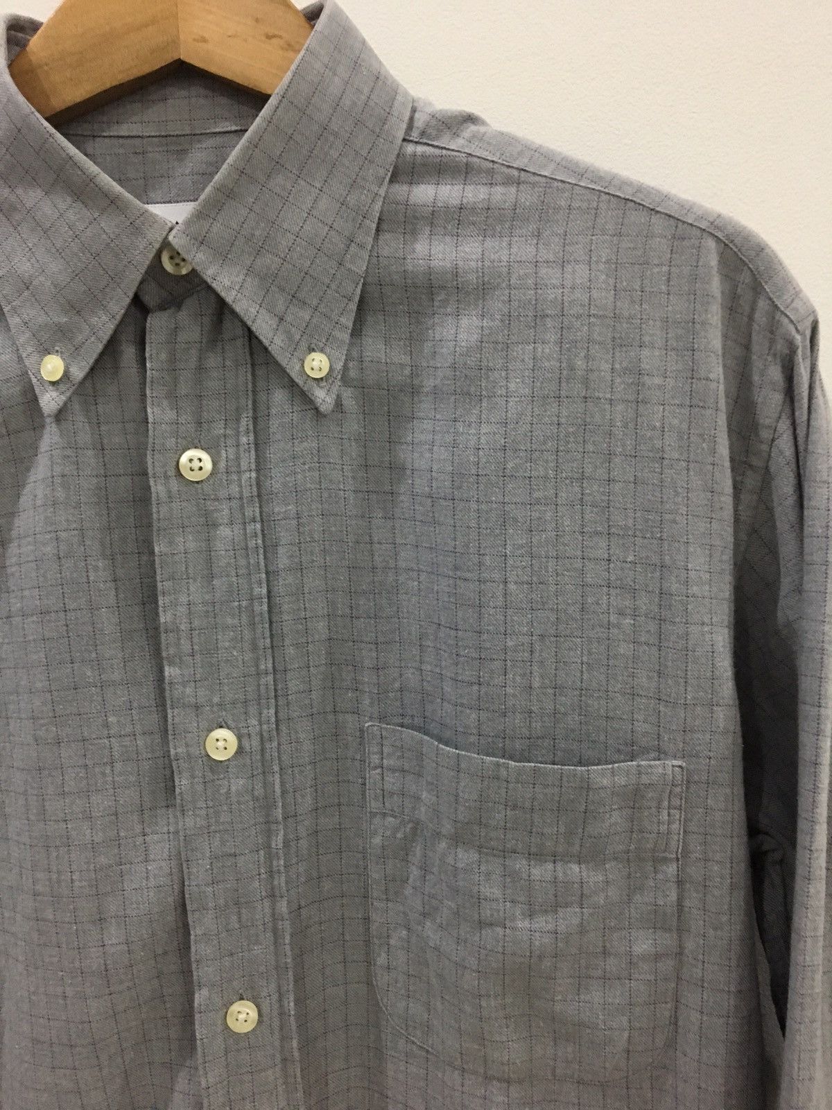 Designer LANVIN - PLAID CHECK SHIRT / BUTTON UPS SHIRT Size US M / EU 48-50 / 2 - 4 Thumbnail