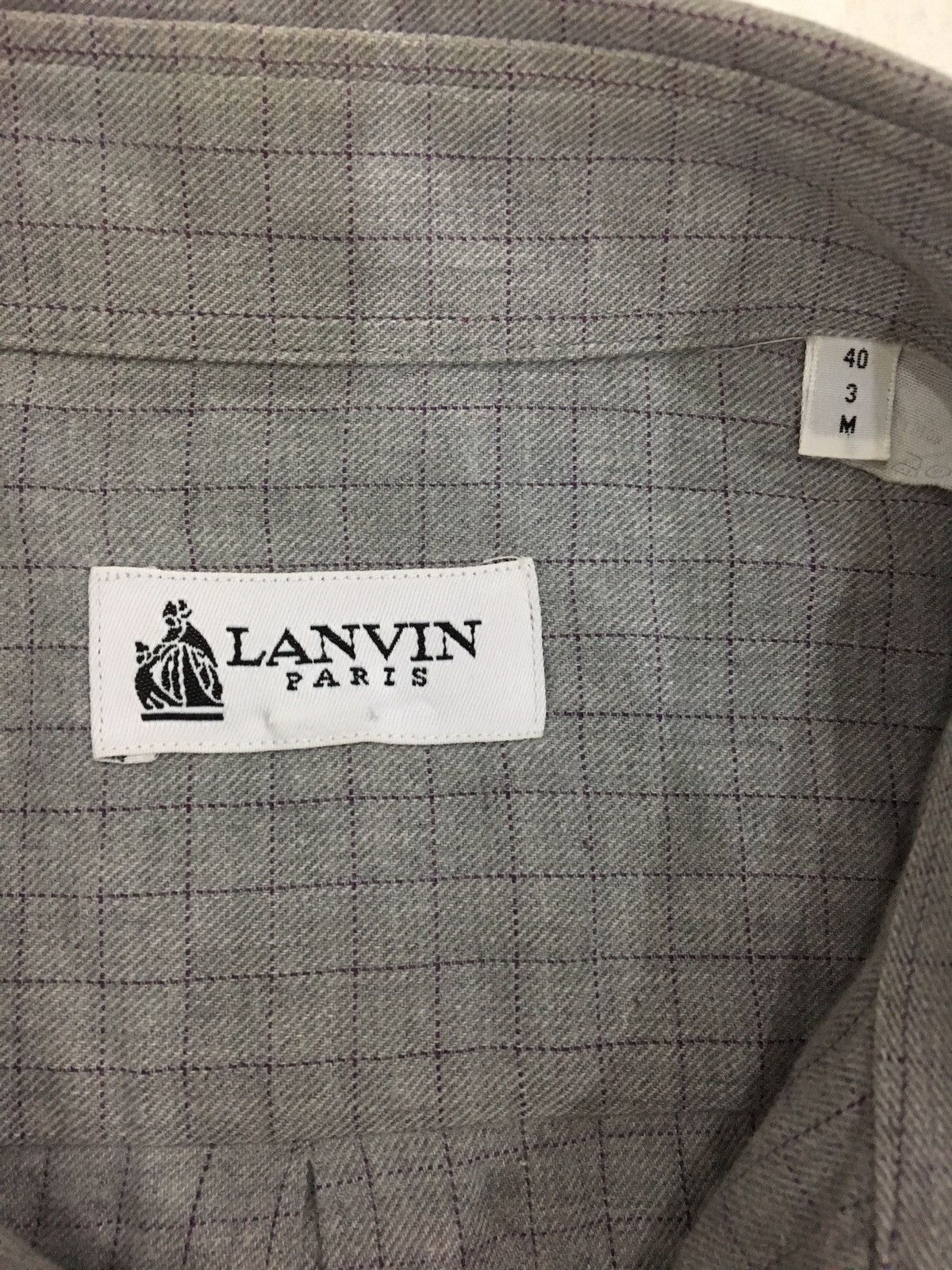 Designer LANVIN - PLAID CHECK SHIRT / BUTTON UPS SHIRT Size US M / EU 48-50 / 2 - 11 Thumbnail
