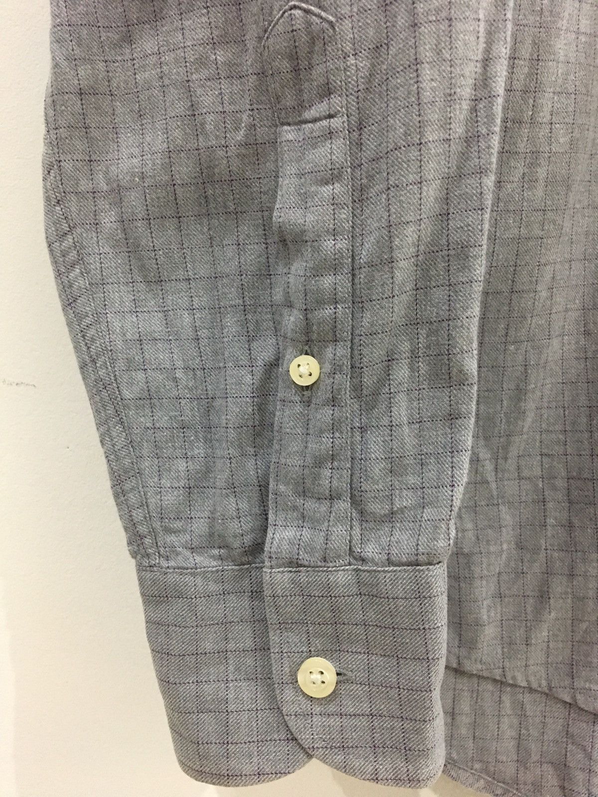 Designer LANVIN - PLAID CHECK SHIRT / BUTTON UPS SHIRT Size US M / EU 48-50 / 2 - 9 Thumbnail