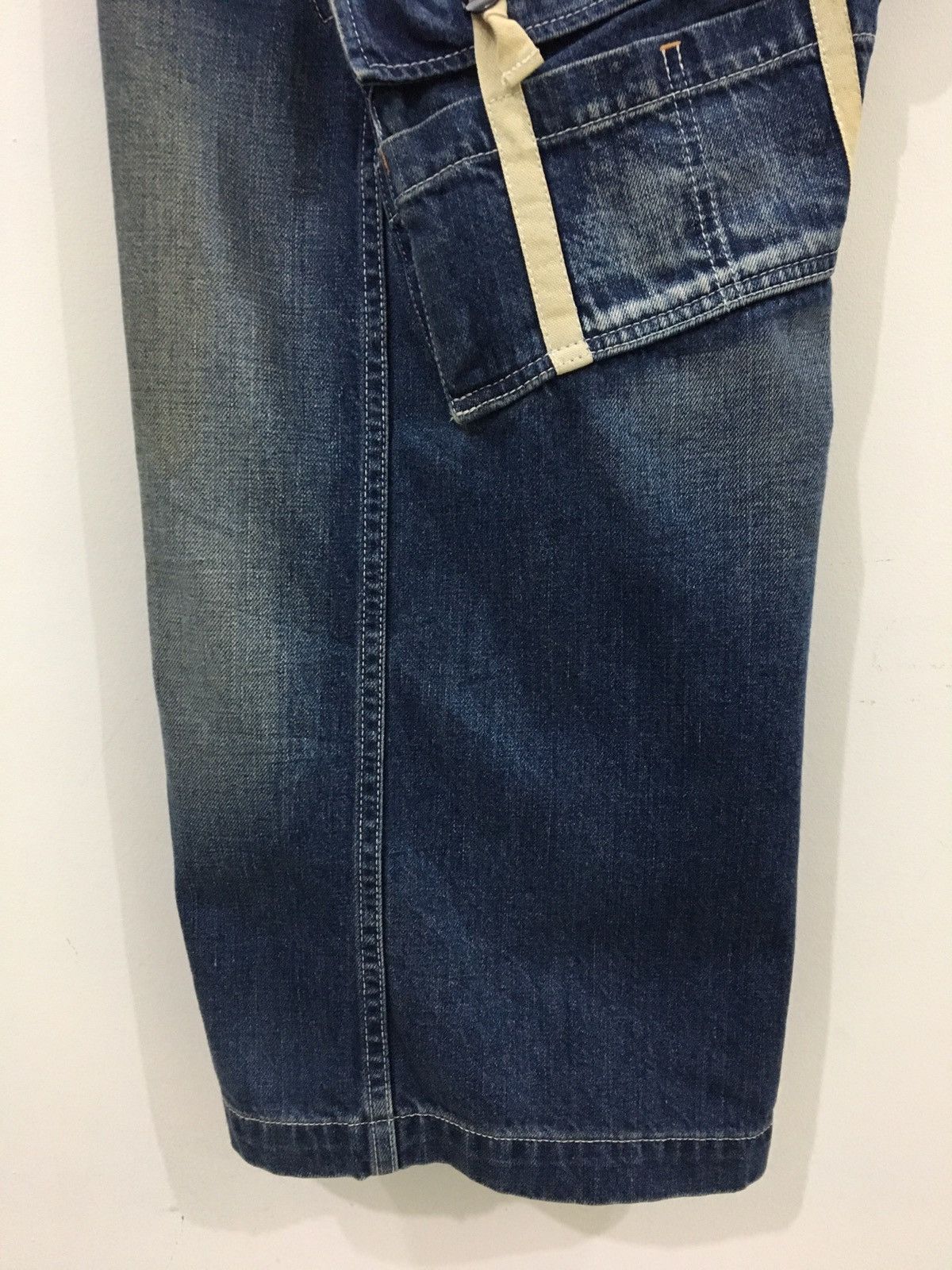 Japanese Brand JOHN BULL - BONDAGE SEDITIONARIES CARGO DENIM SHORTS Size US 30 / EU 46 - 12 Thumbnail