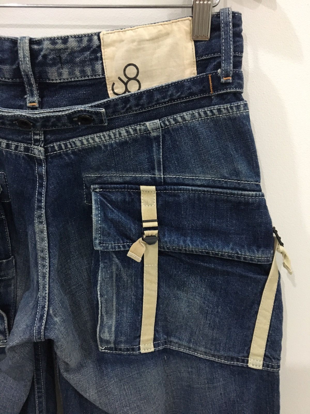 Japanese Brand JOHN BULL - BONDAGE SEDITIONARIES CARGO DENIM SHORTS Size US 30 / EU 46 - 10 Thumbnail
