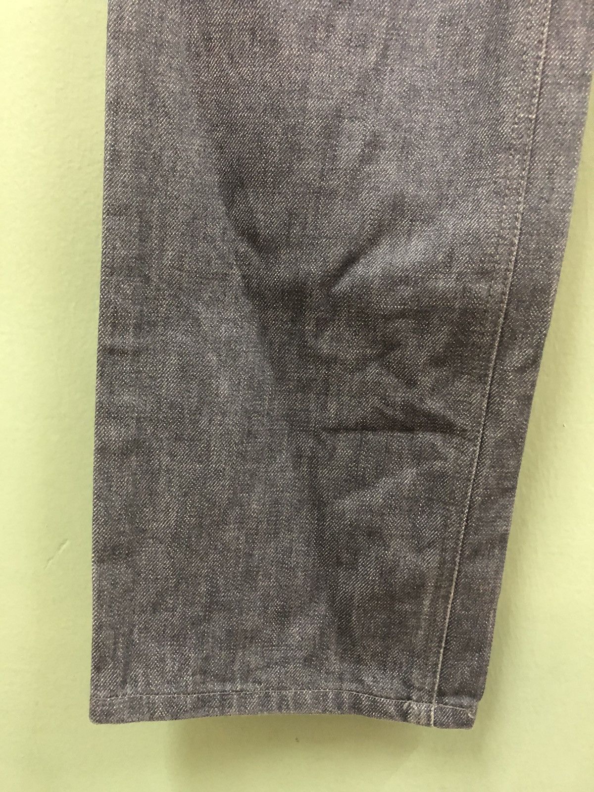 Japanese Brand INÉD HOMME BY YOHJI - RELAXED FIT BASIC HEATHER DENIM JEANS Size US 32 / EU 48 - 5 Thumbnail