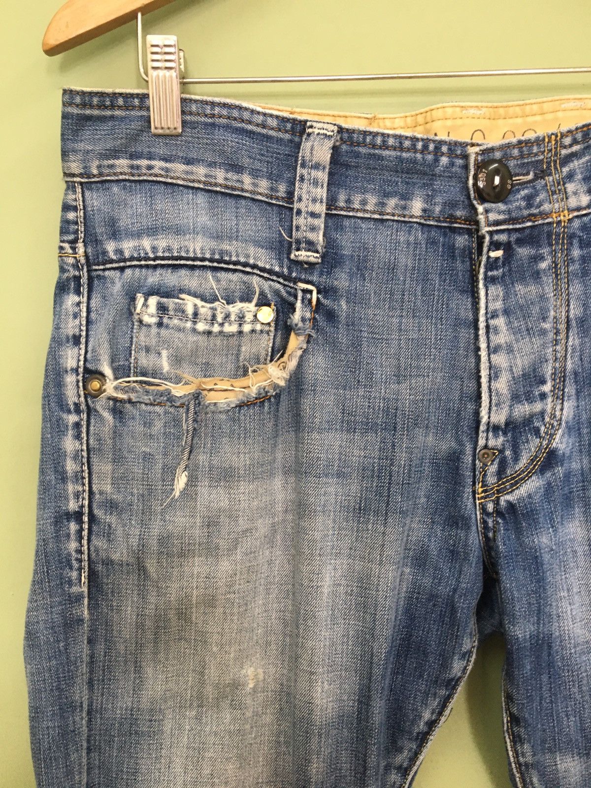 G-Star G-STAR RAW - RELAXED FIT DISTRESSED WASHED RIPPED JEANS Size US 33 - 5 Thumbnail