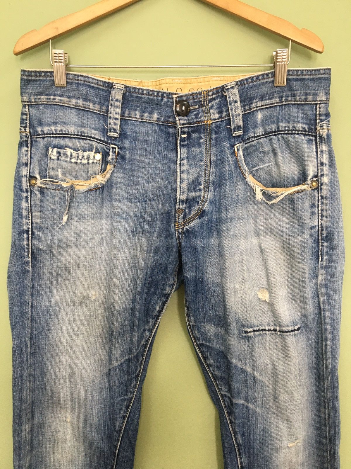 G-Star G-STAR RAW - RELAXED FIT DISTRESSED WASHED RIPPED JEANS Size US 33 - 3 Thumbnail