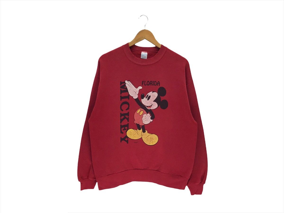 Disney × Mickey Mouse × Vintage Vintage 90s Mickey Mouse Disney Cartoon Sweatshirt Size US L / EU 52-54 / 3 - 1 Thumbnail