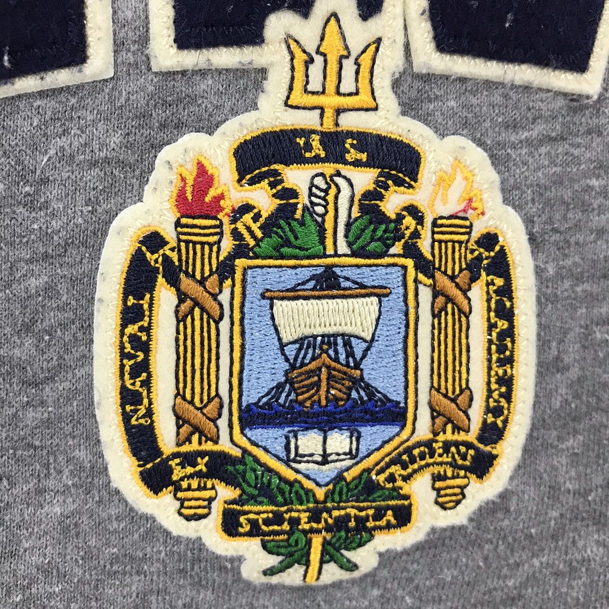 Vintage Vintage Navy Sweatshirt Crewneck Big Logo Size S / US 4 / IT 40 - 2 Thumbnail